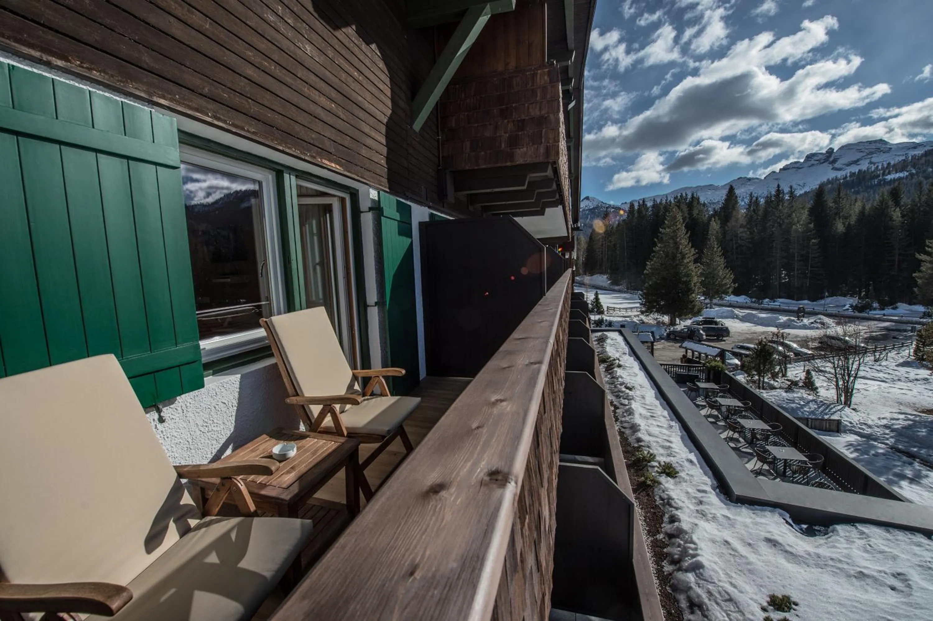 Balcony/Terrace in Hotel Ciasa Salares