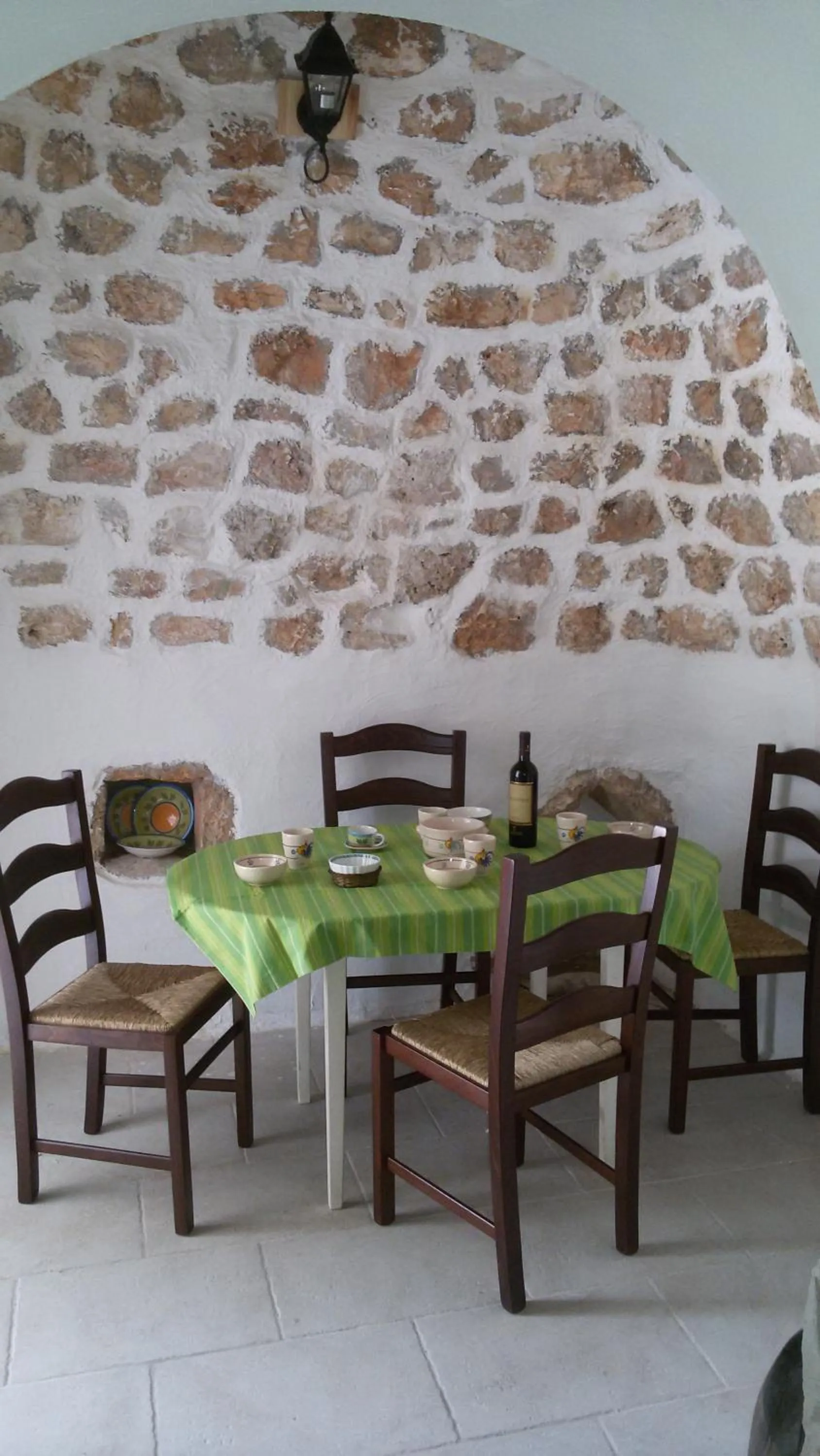 Dining area in Trullo Alessandro e Villa Raffaela