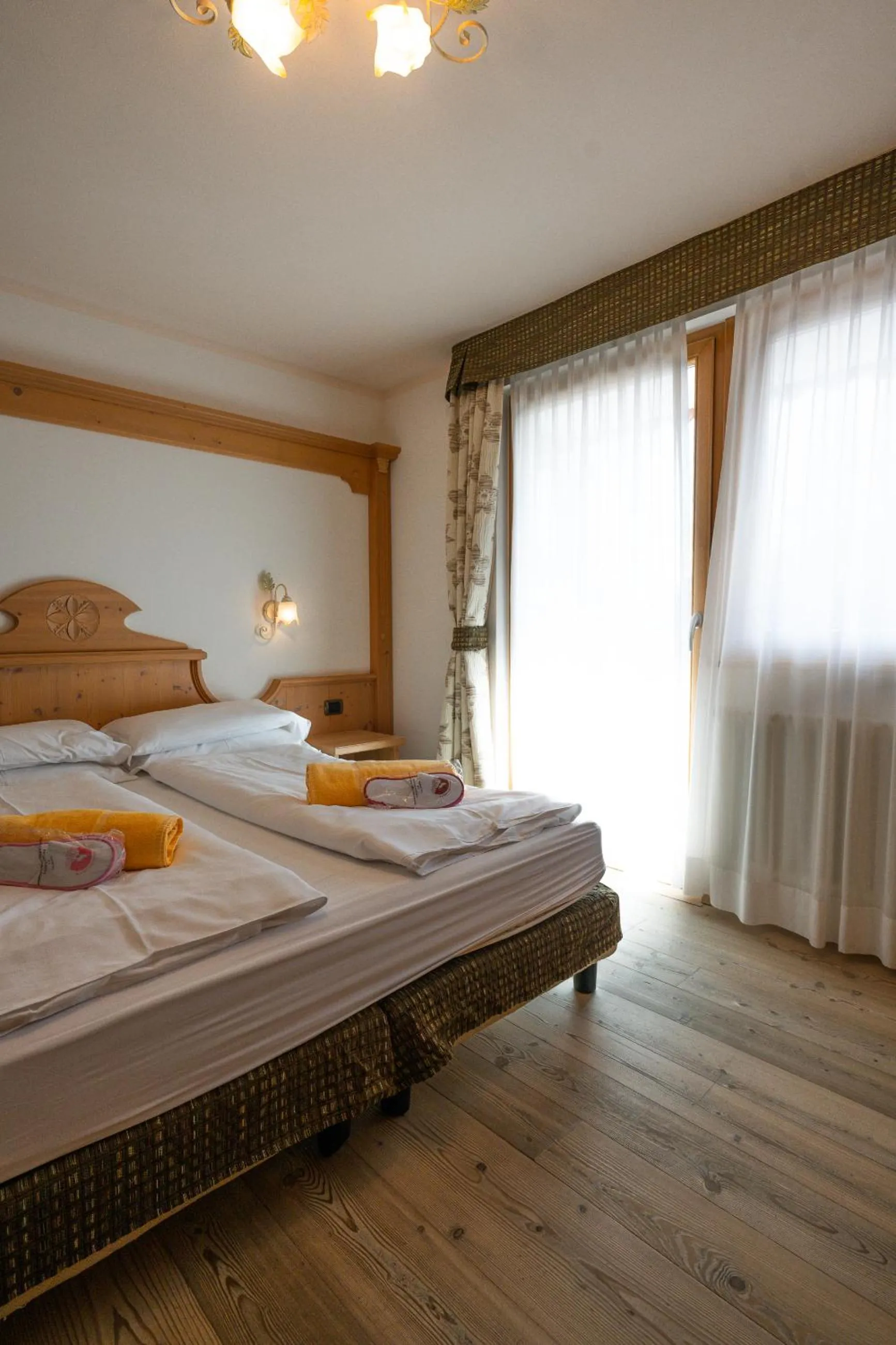 Bed in Wellness Hotel Lupo Bianco