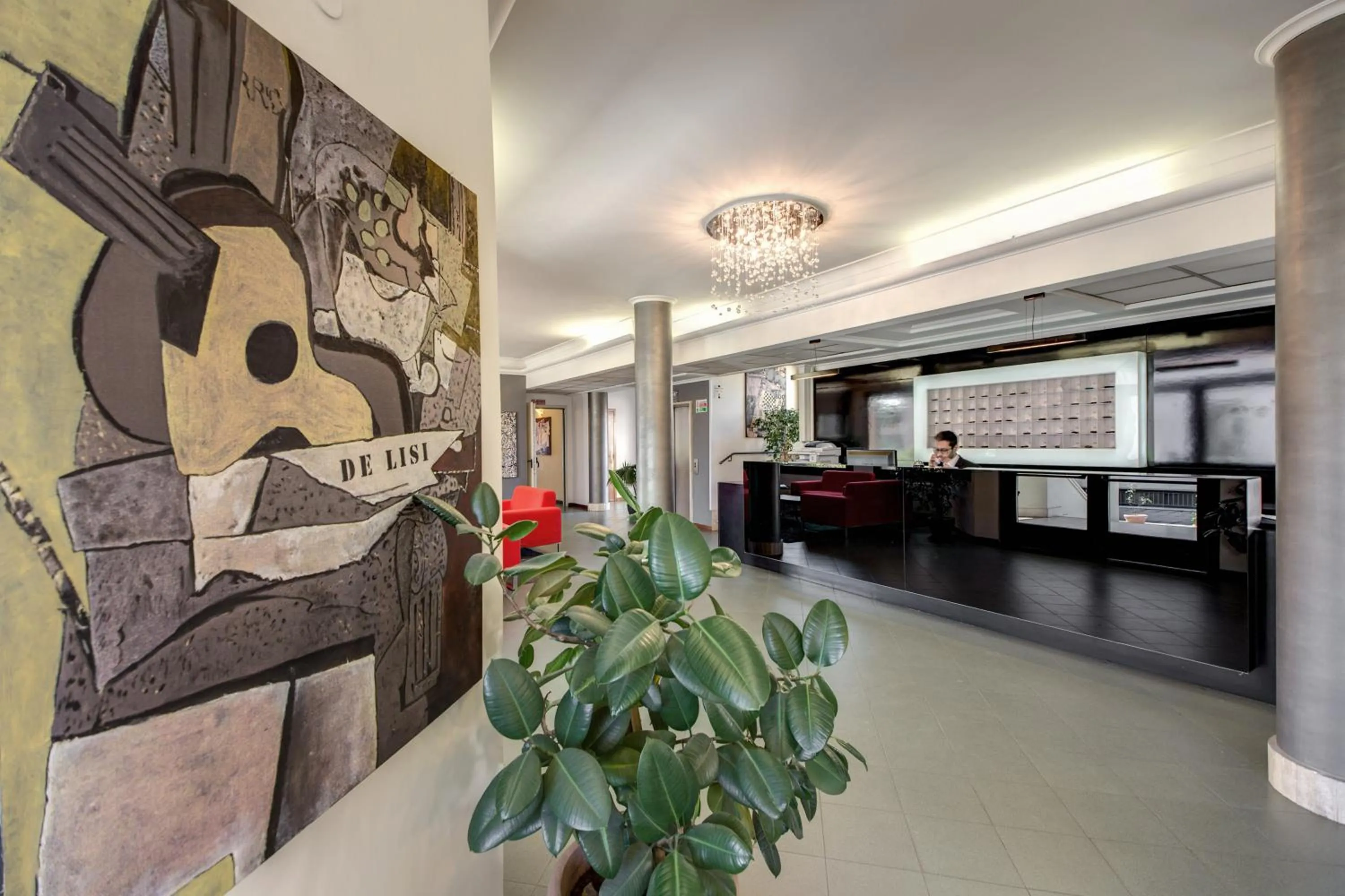 Lobby or reception in Hotel Alba Roma