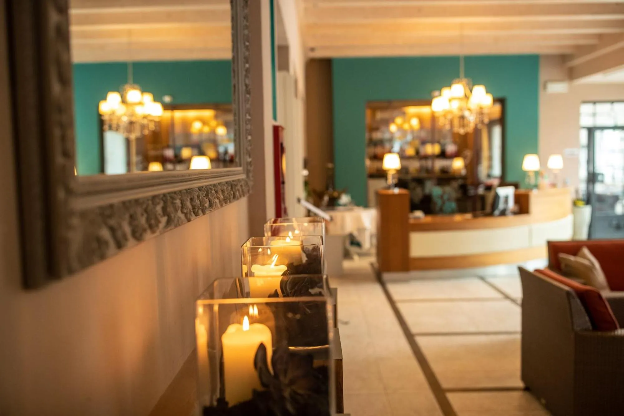 Lobby or reception in Hotel Weingarten