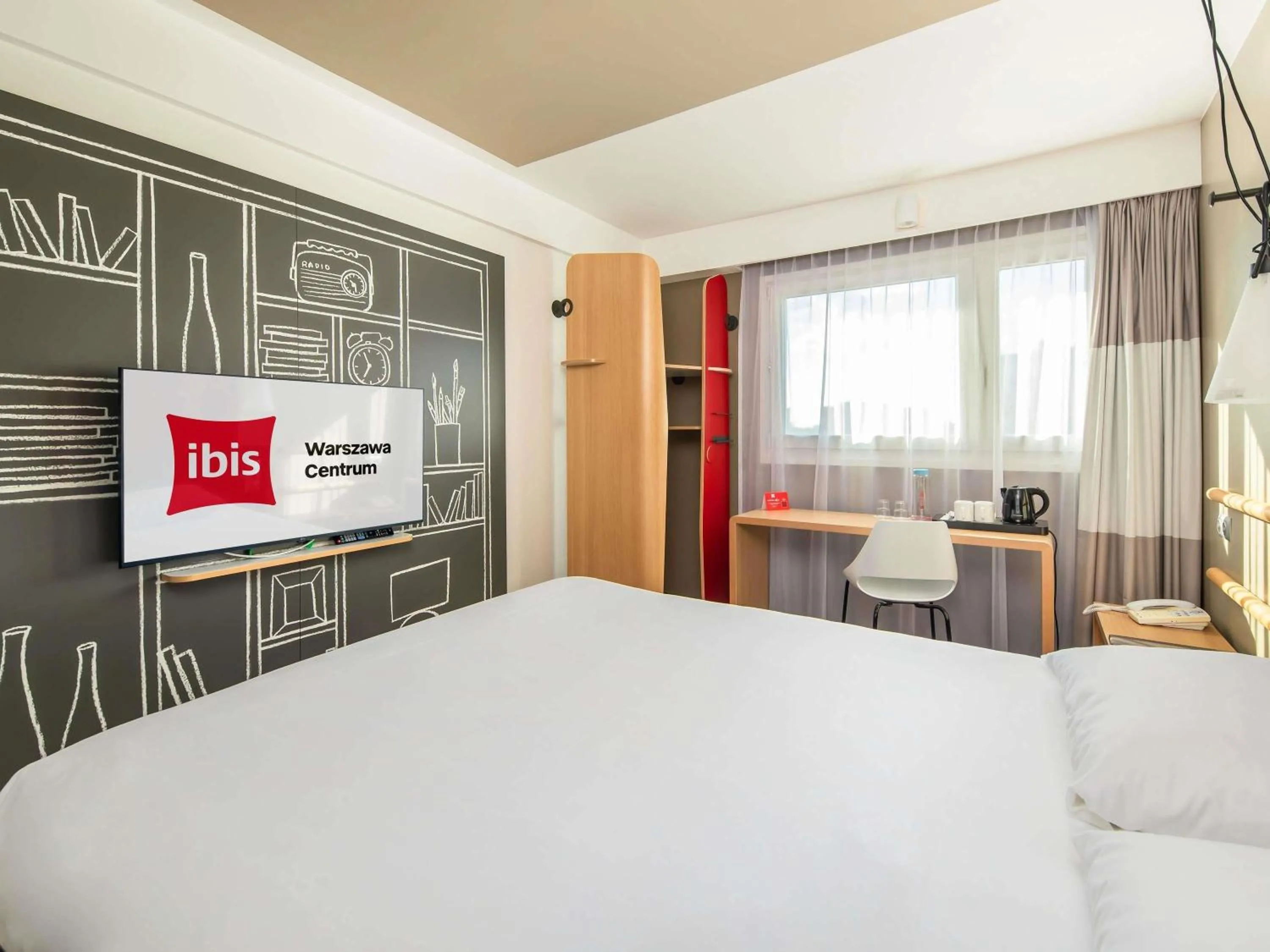 Bedroom, Bed in ibis Warszawa Centrum