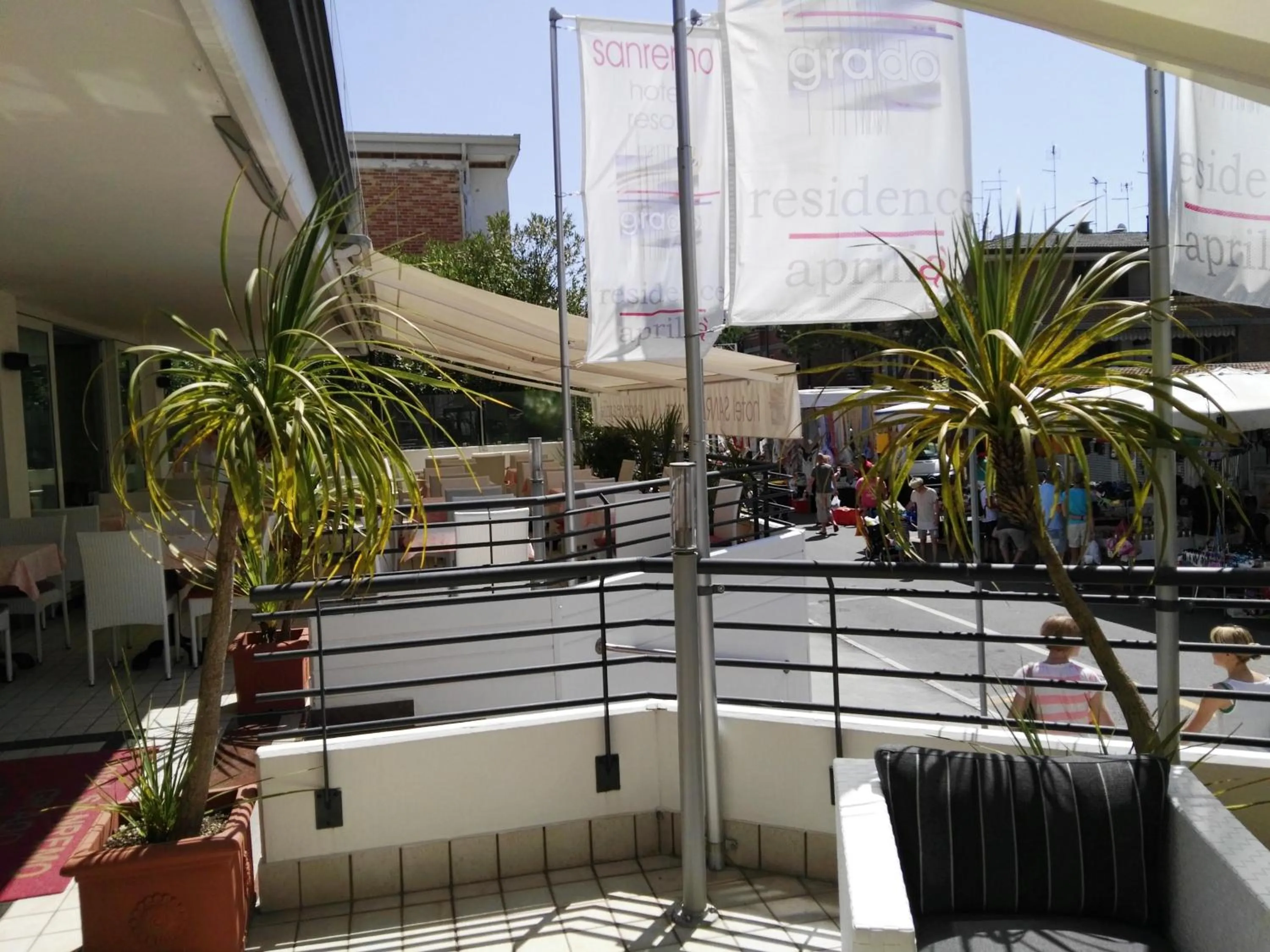 Balcony/Terrace in Hotel Residence Sanremo