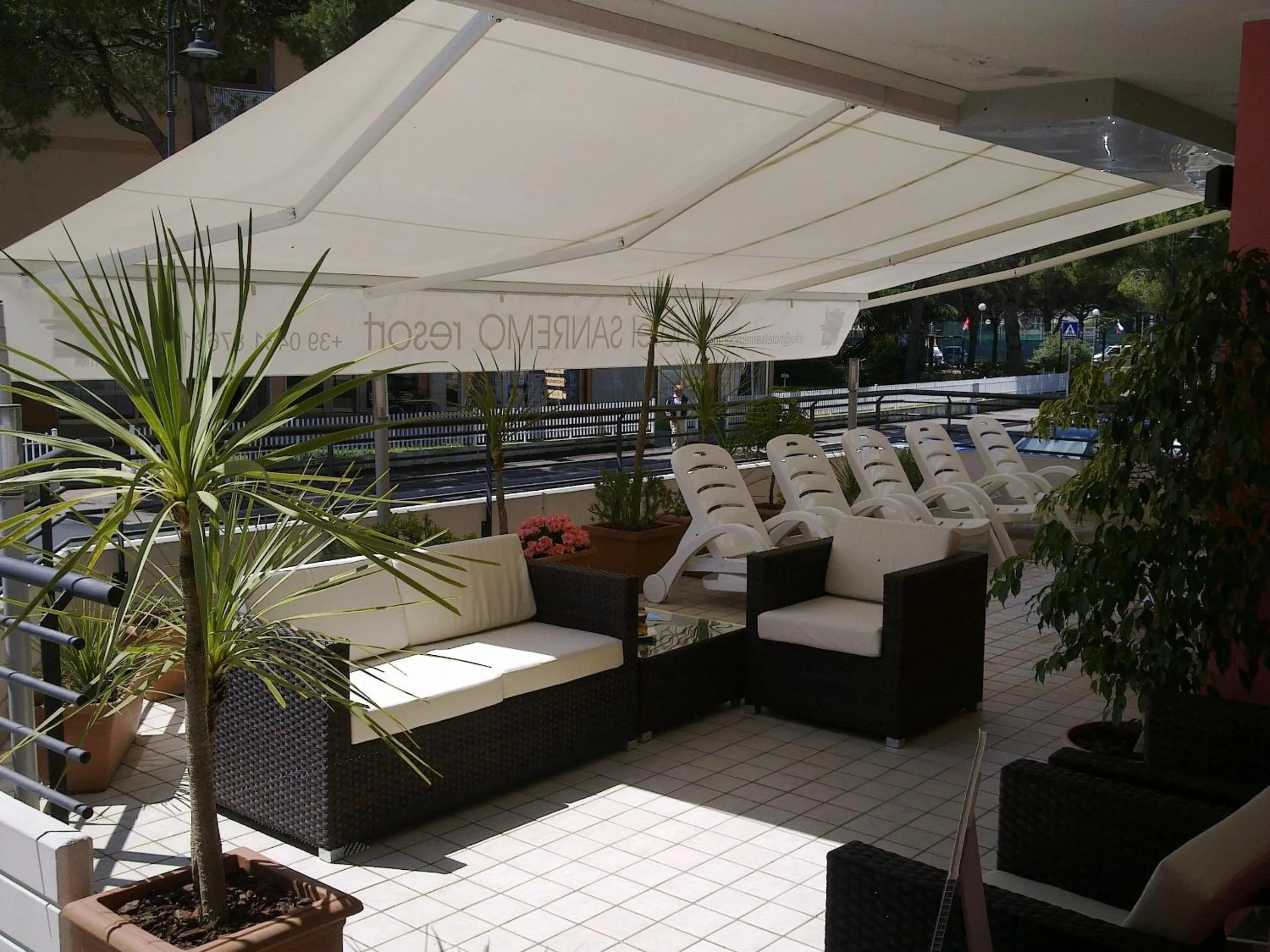 Balcony/Terrace in Hotel Residence Sanremo