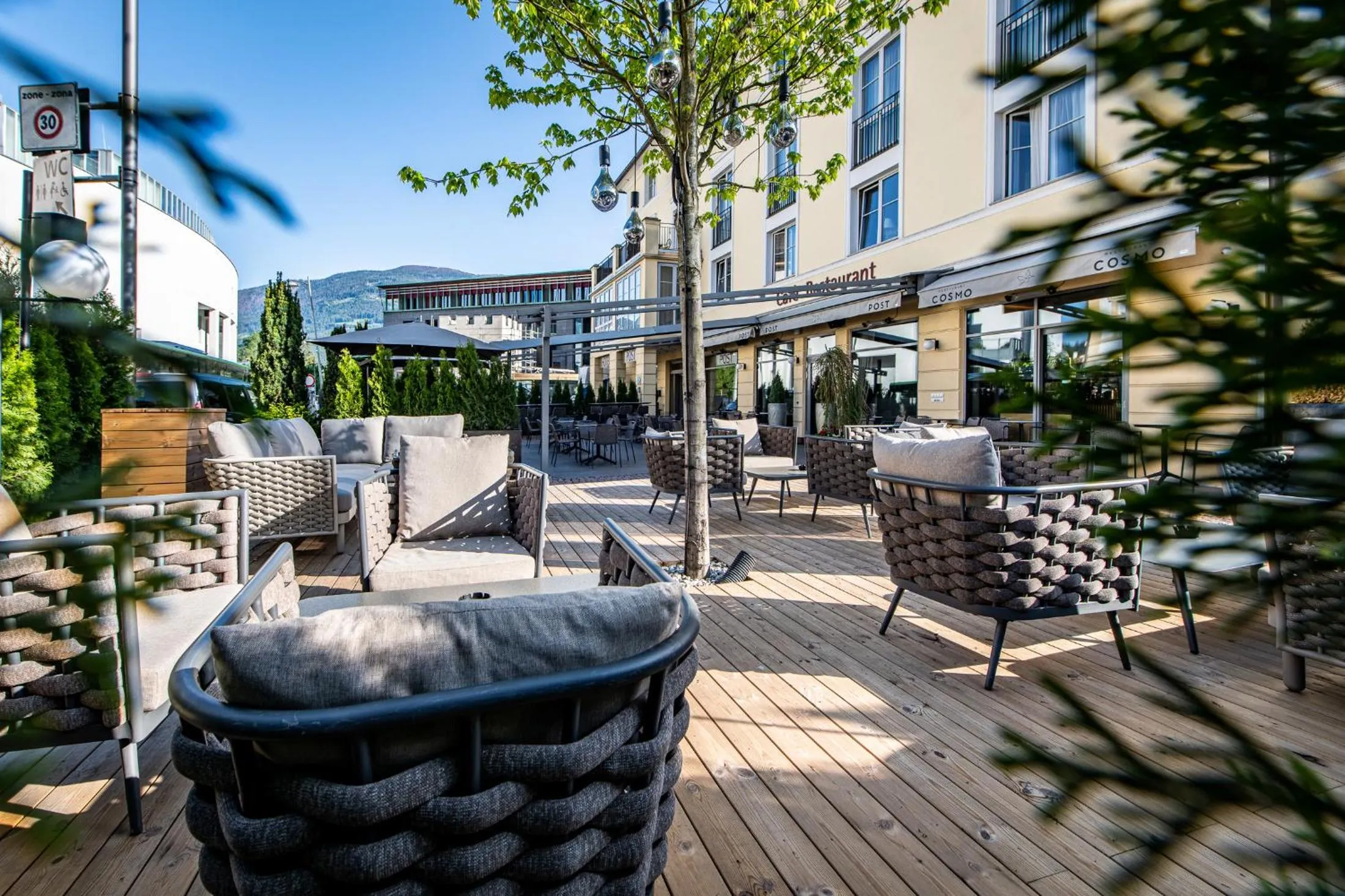 Balcony/Terrace in HOTEL POST alpine cityflair