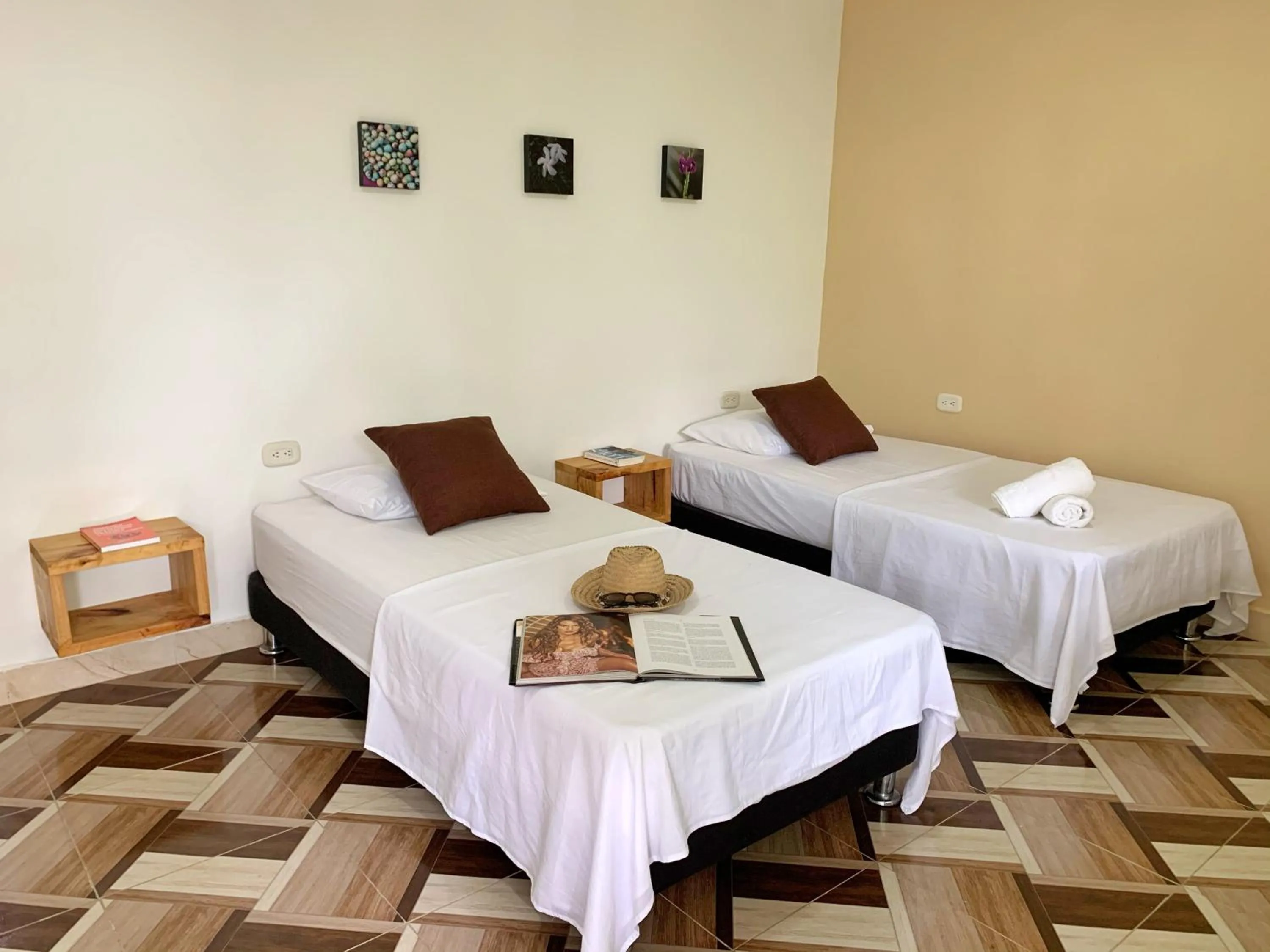 Bed in Hotel La Casablanca Tayrona