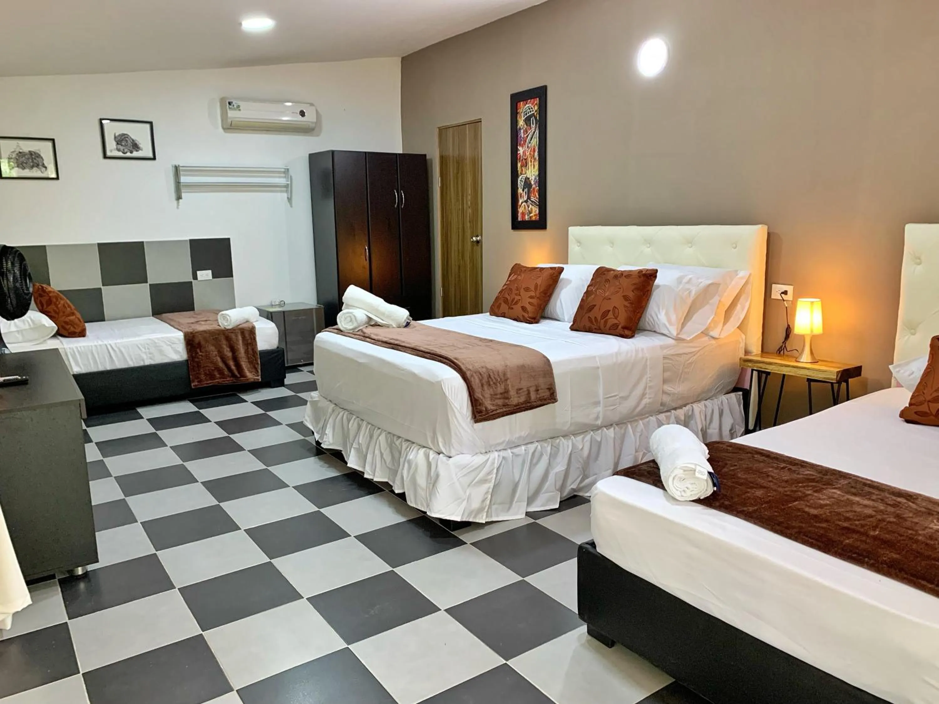 Bed in Hotel La Casablanca Tayrona