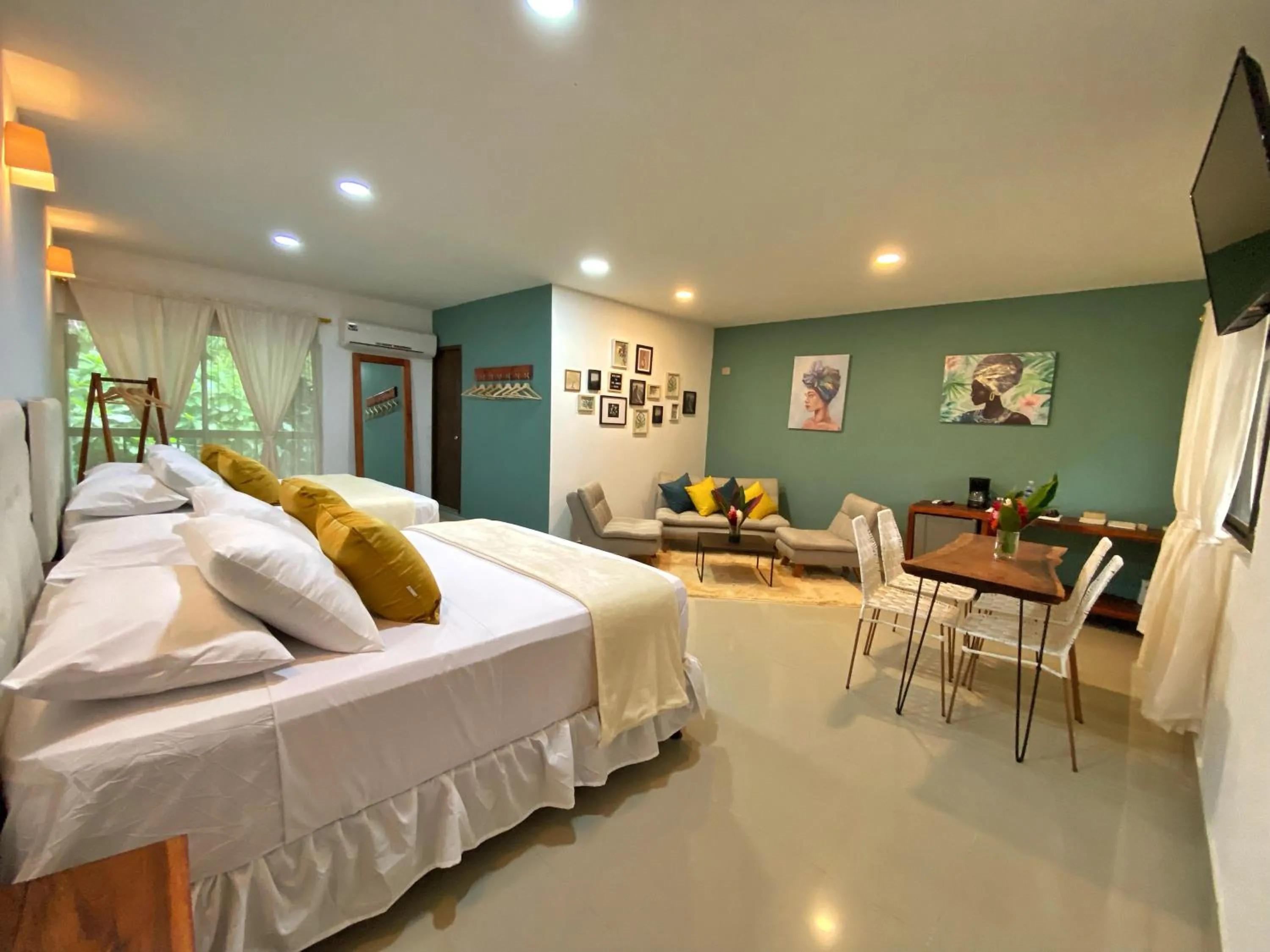 Bed in Hotel La Casablanca Tayrona