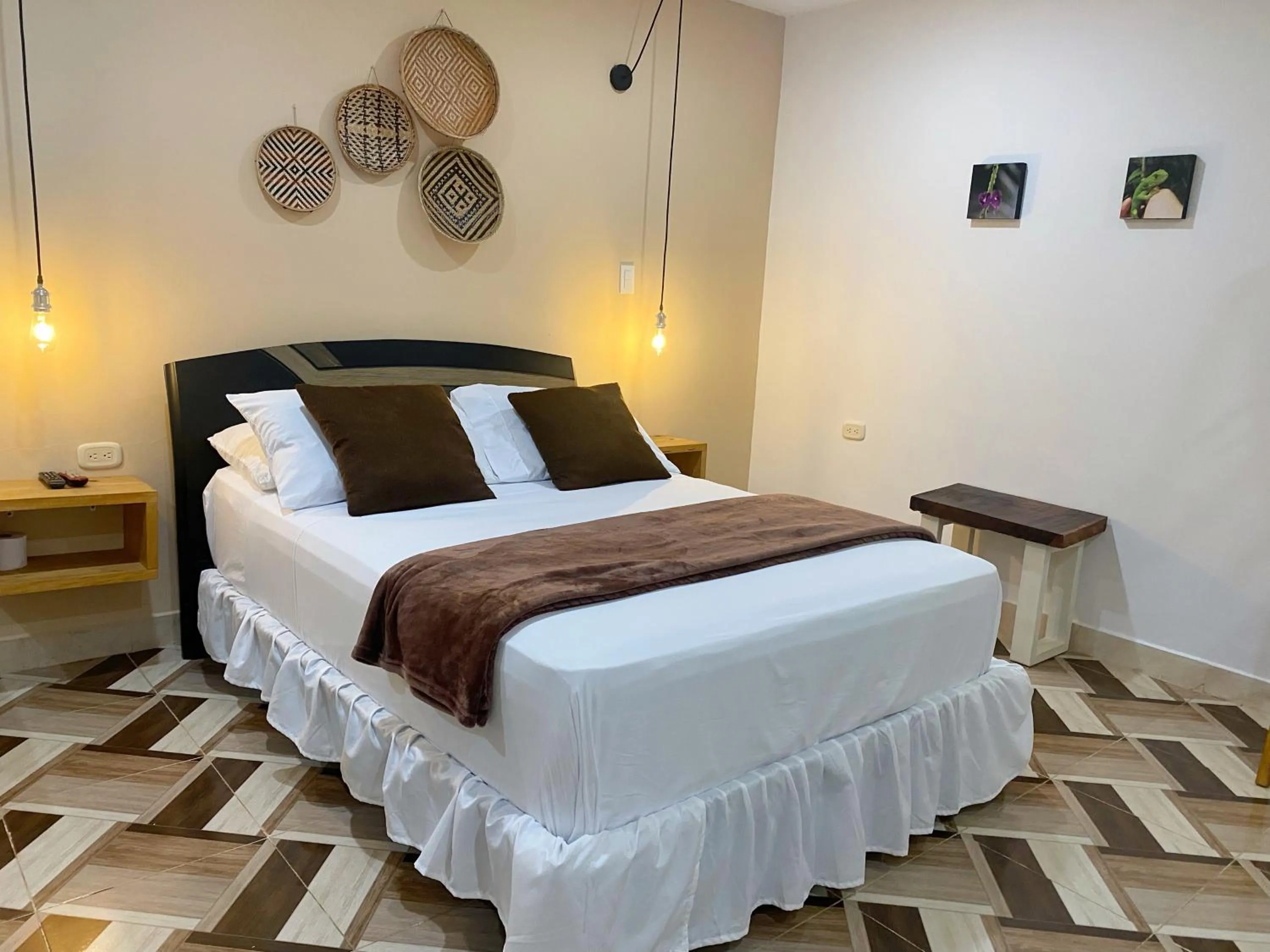 Bed in Hotel La Casablanca Tayrona