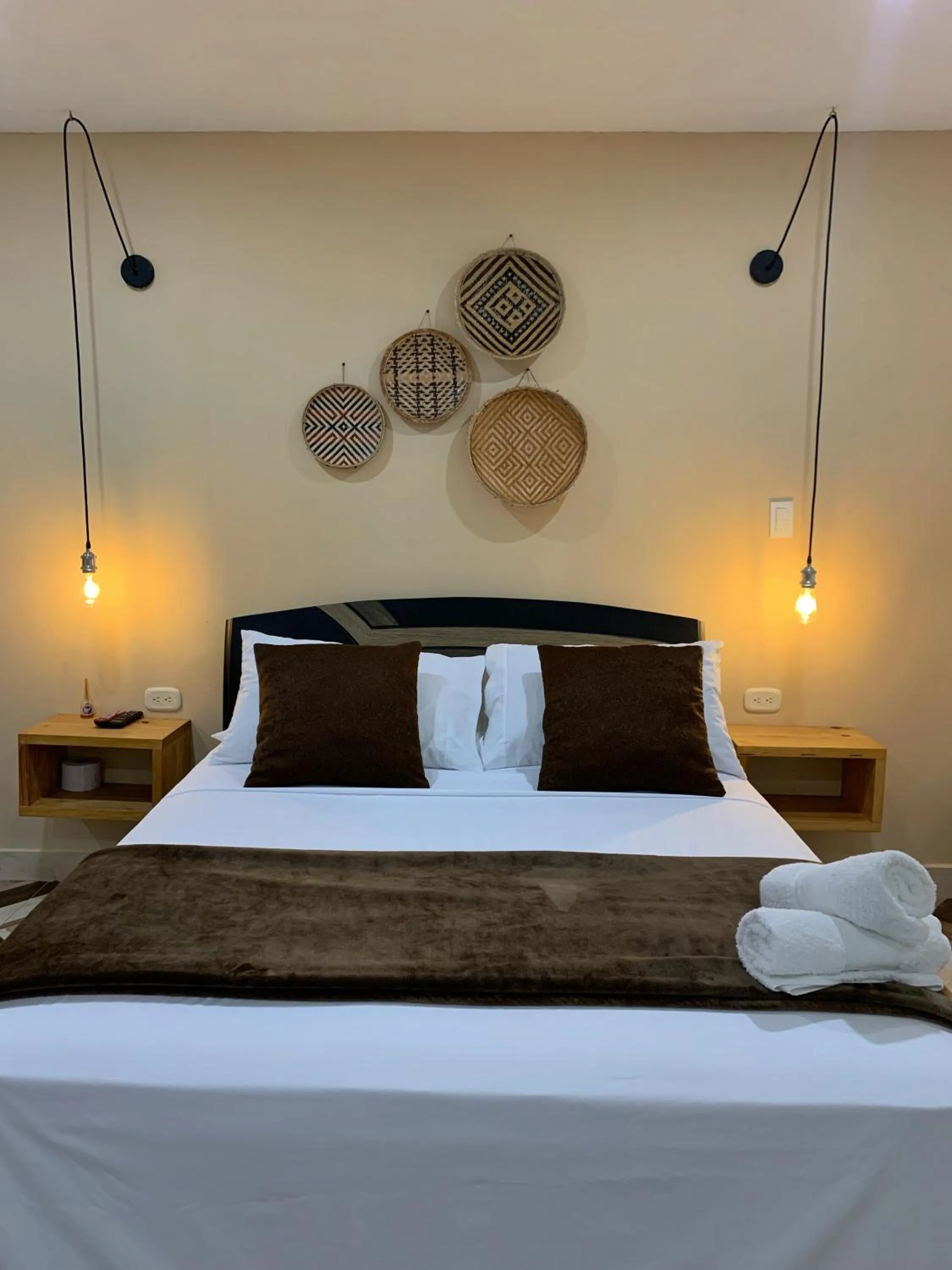 Bed in Hotel La Casablanca Tayrona