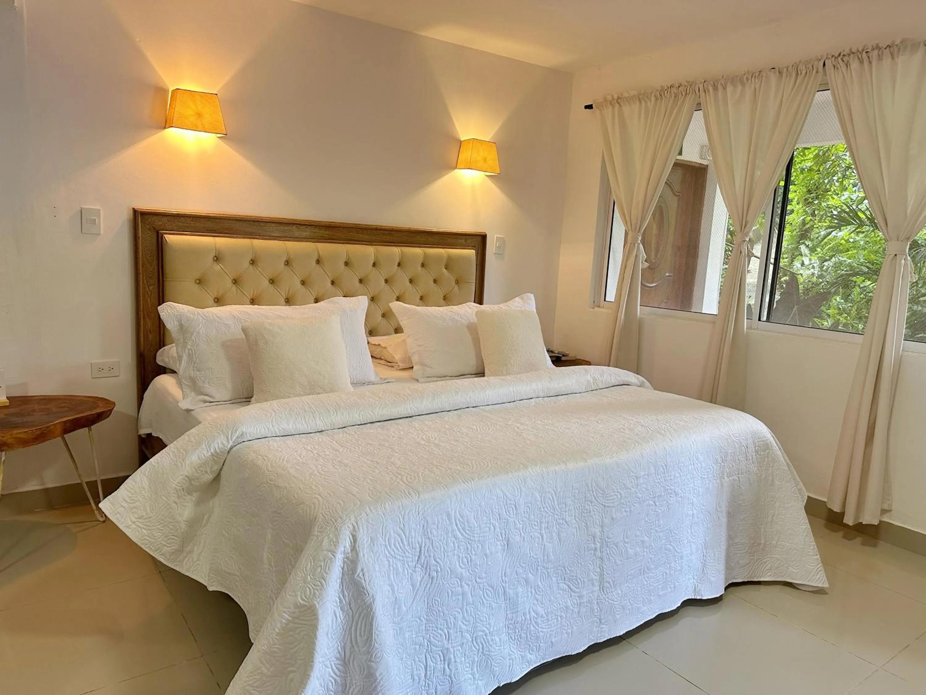 Bed in Hotel La Casablanca Tayrona