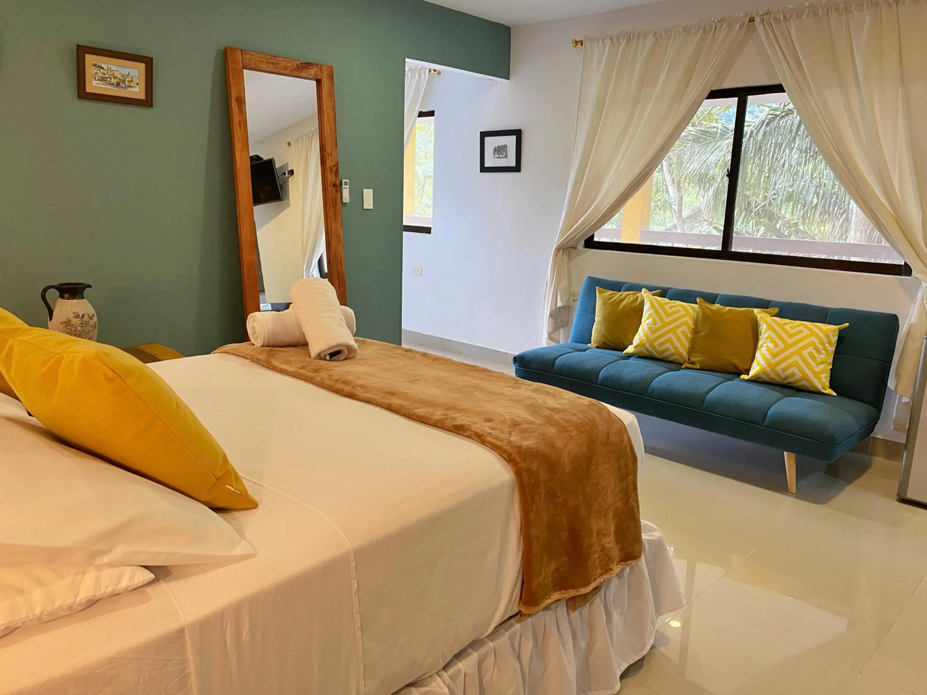 Bed in Hotel La Casablanca Tayrona