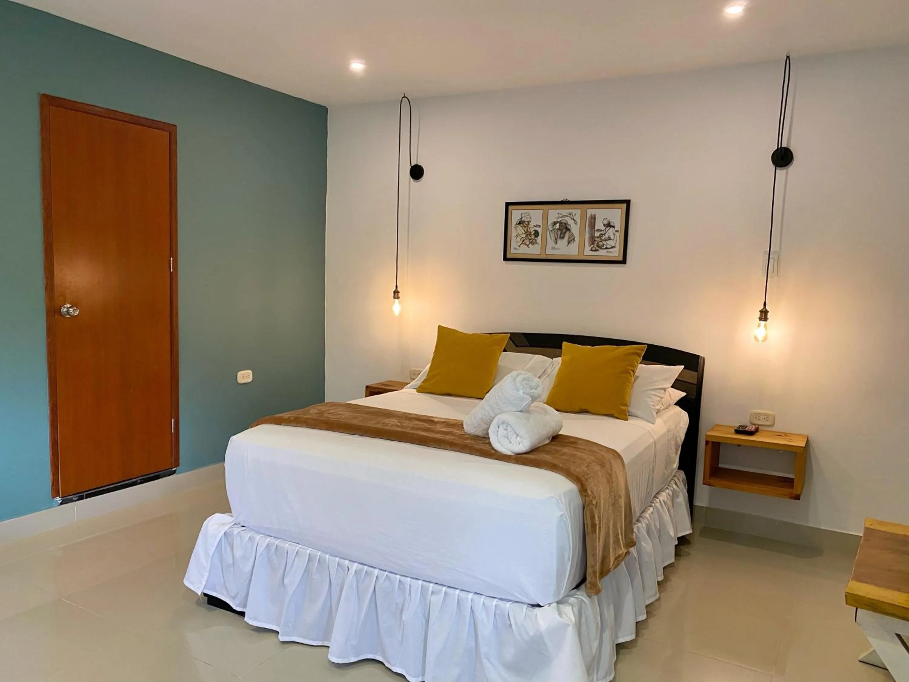 Bed in Hotel La Casablanca Tayrona