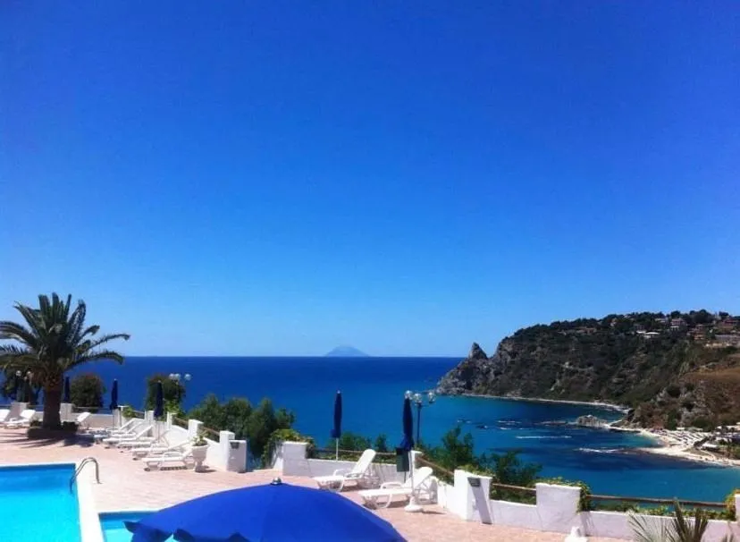 Pool view in Villaggio Calispera