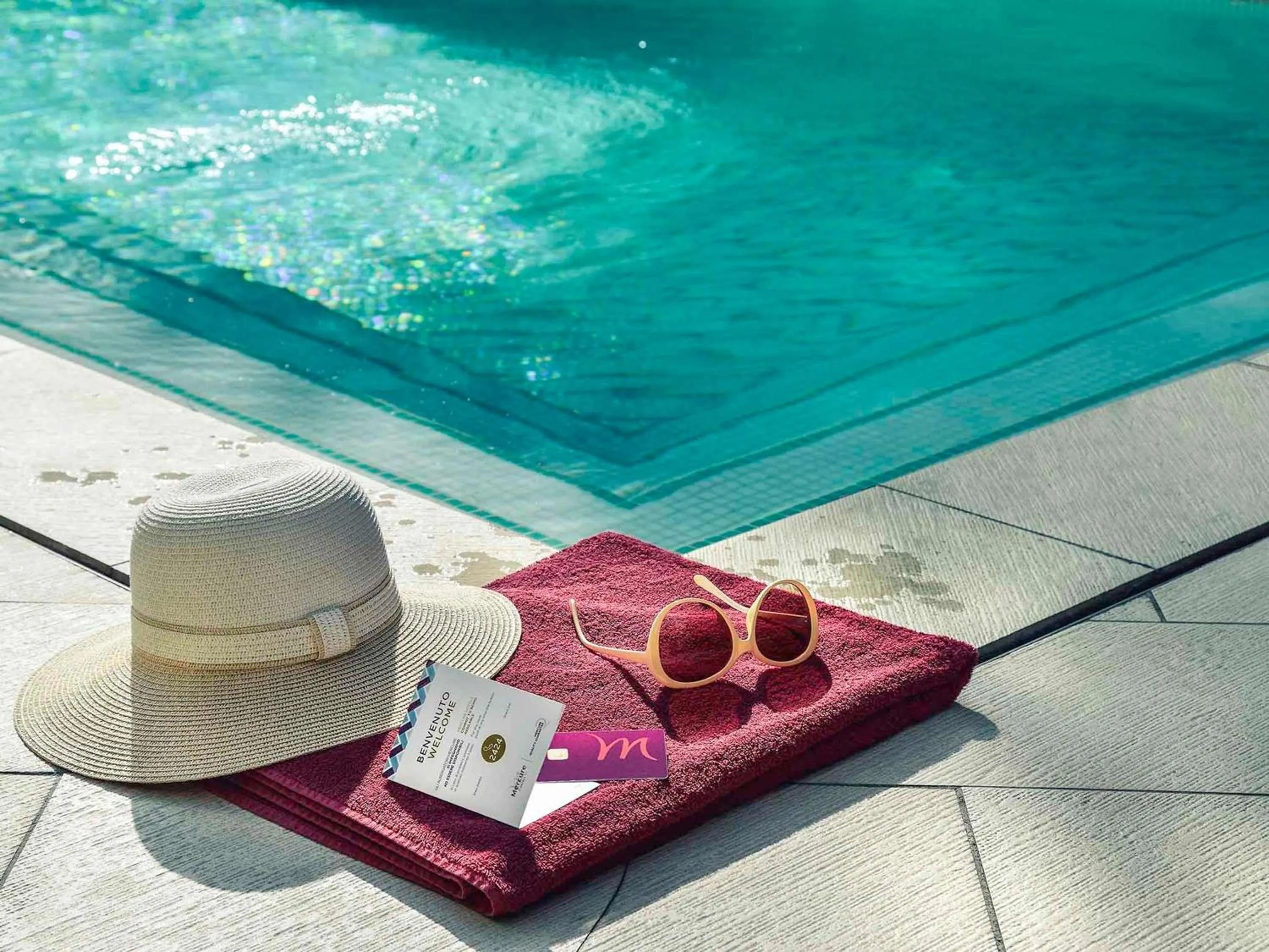 Pool view in Mercure Hotel Rimini Artis