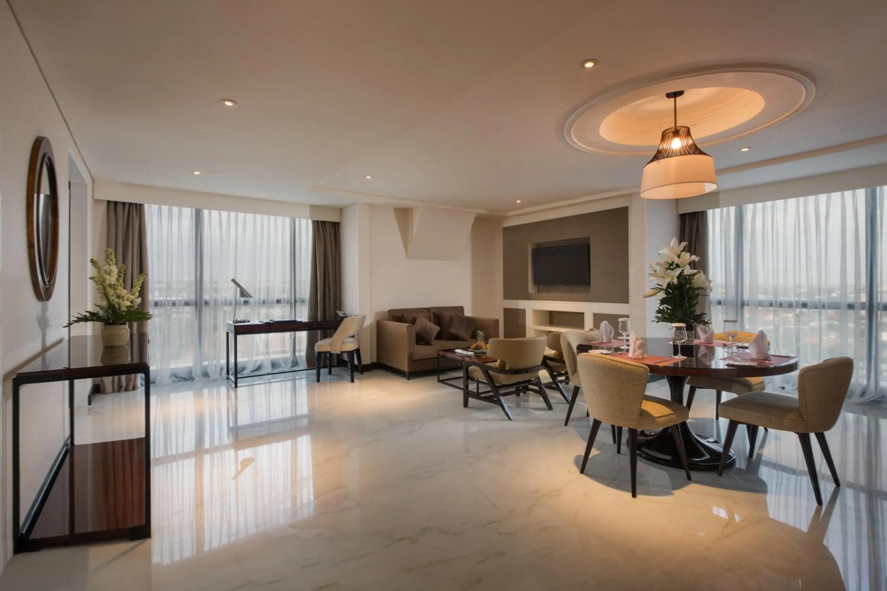 Living room in Swiss-Belboutique Yogyakarta