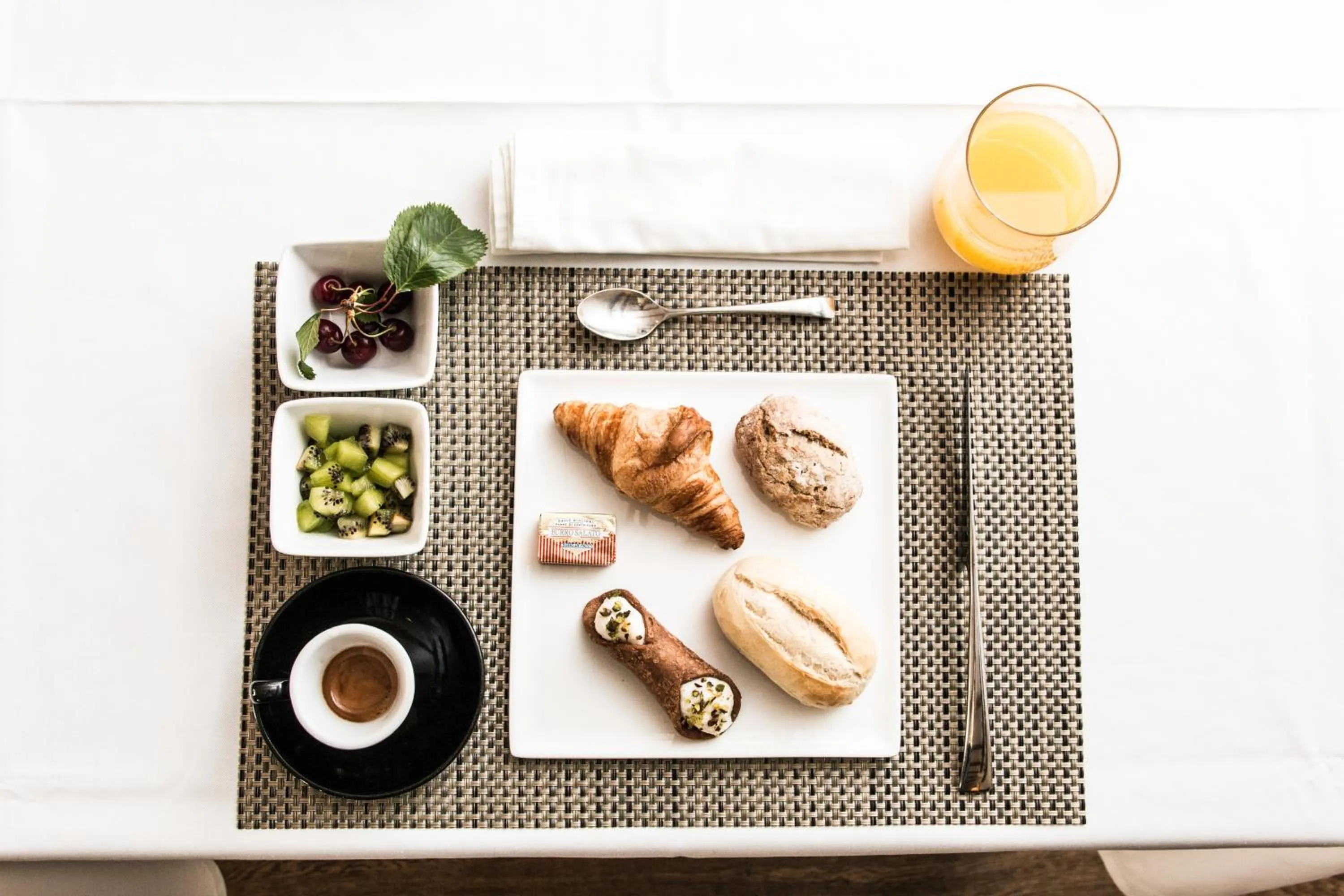 Italian breakfast in Belmonte Hotel, Dependance Alba Palace Hotel