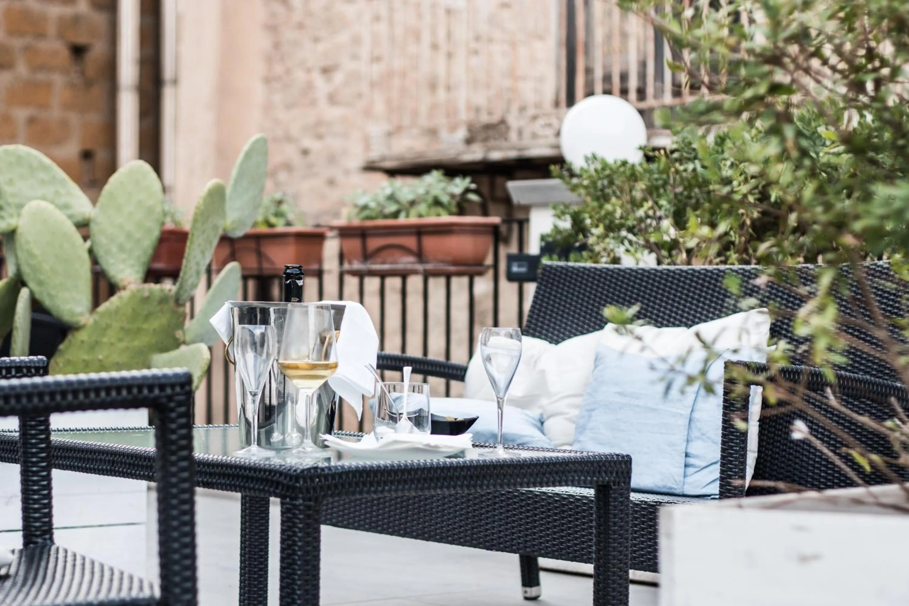 Balcony/Terrace in Belmonte Hotel, Dependance Alba Palace Hotel