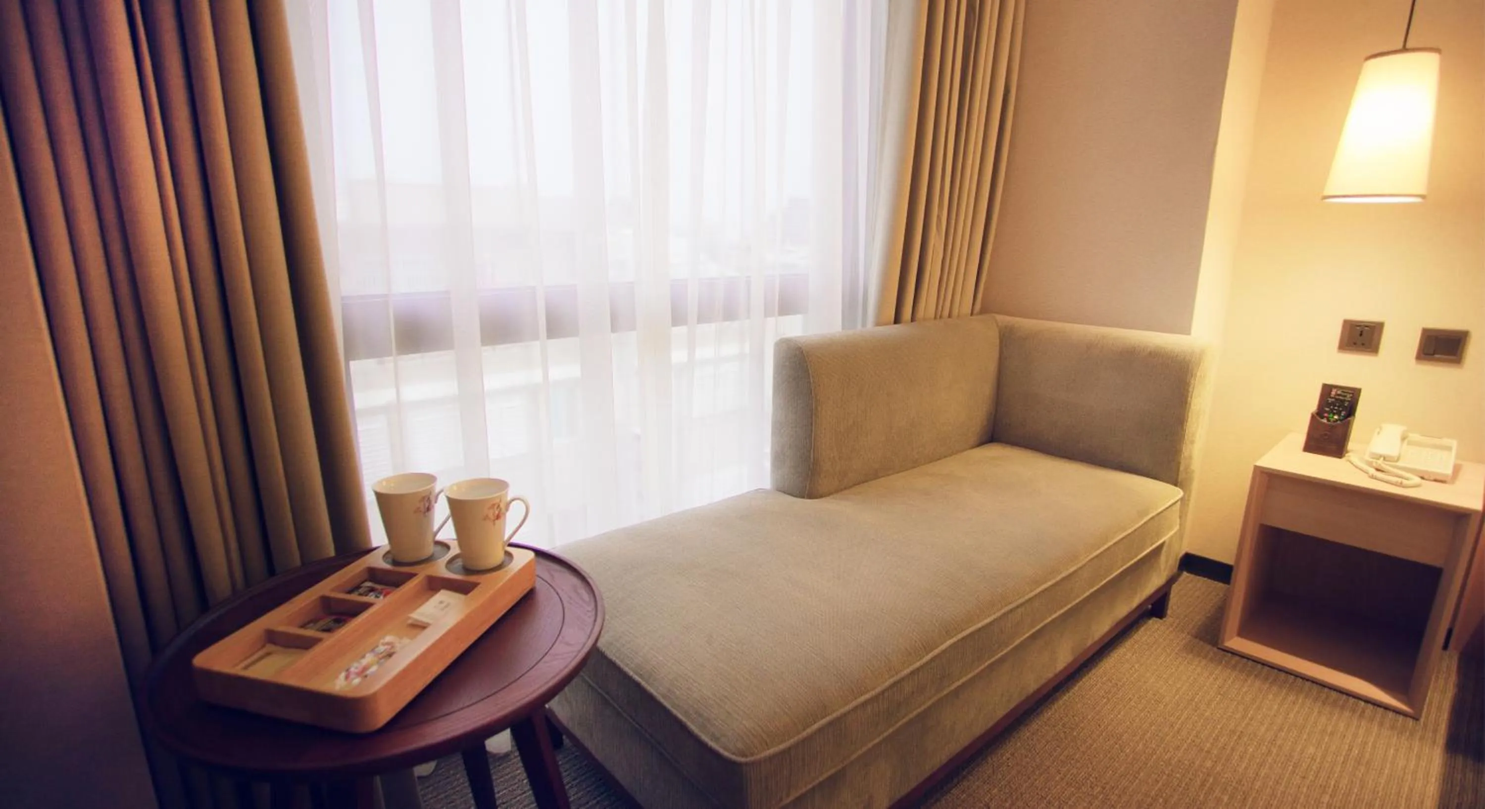 Seating area, Bed in Inn by the Village