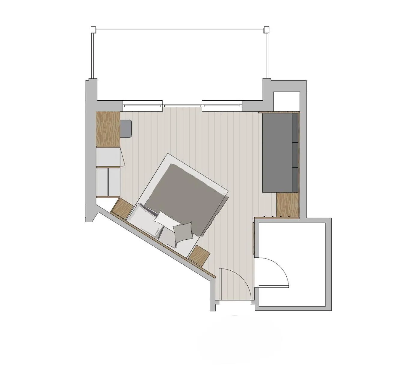 Floor plan in Hotel Montana