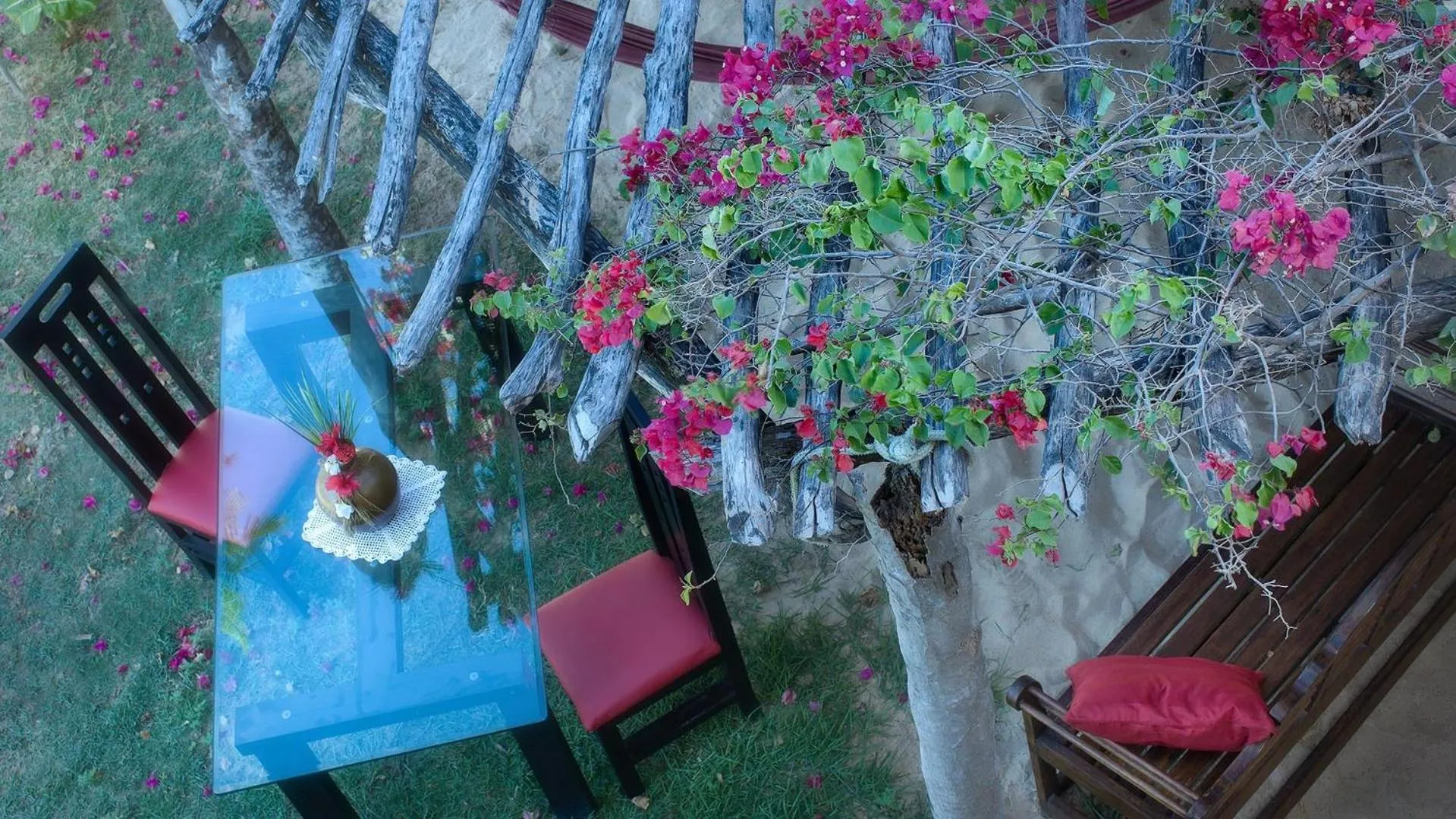 Decorative detail in My Blue Hotel