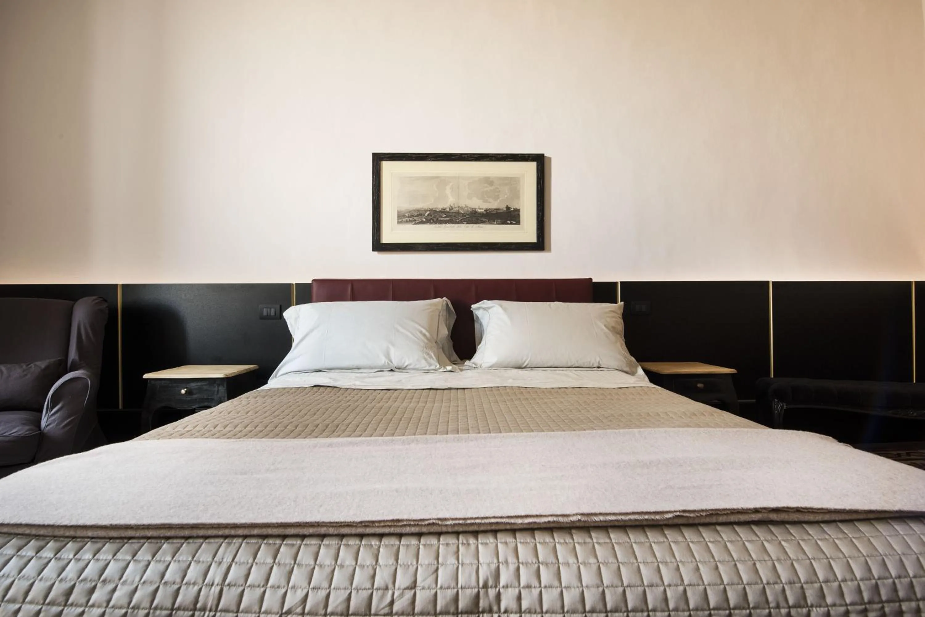 Bed in La Terrazza Sul Campo-Rooms Only