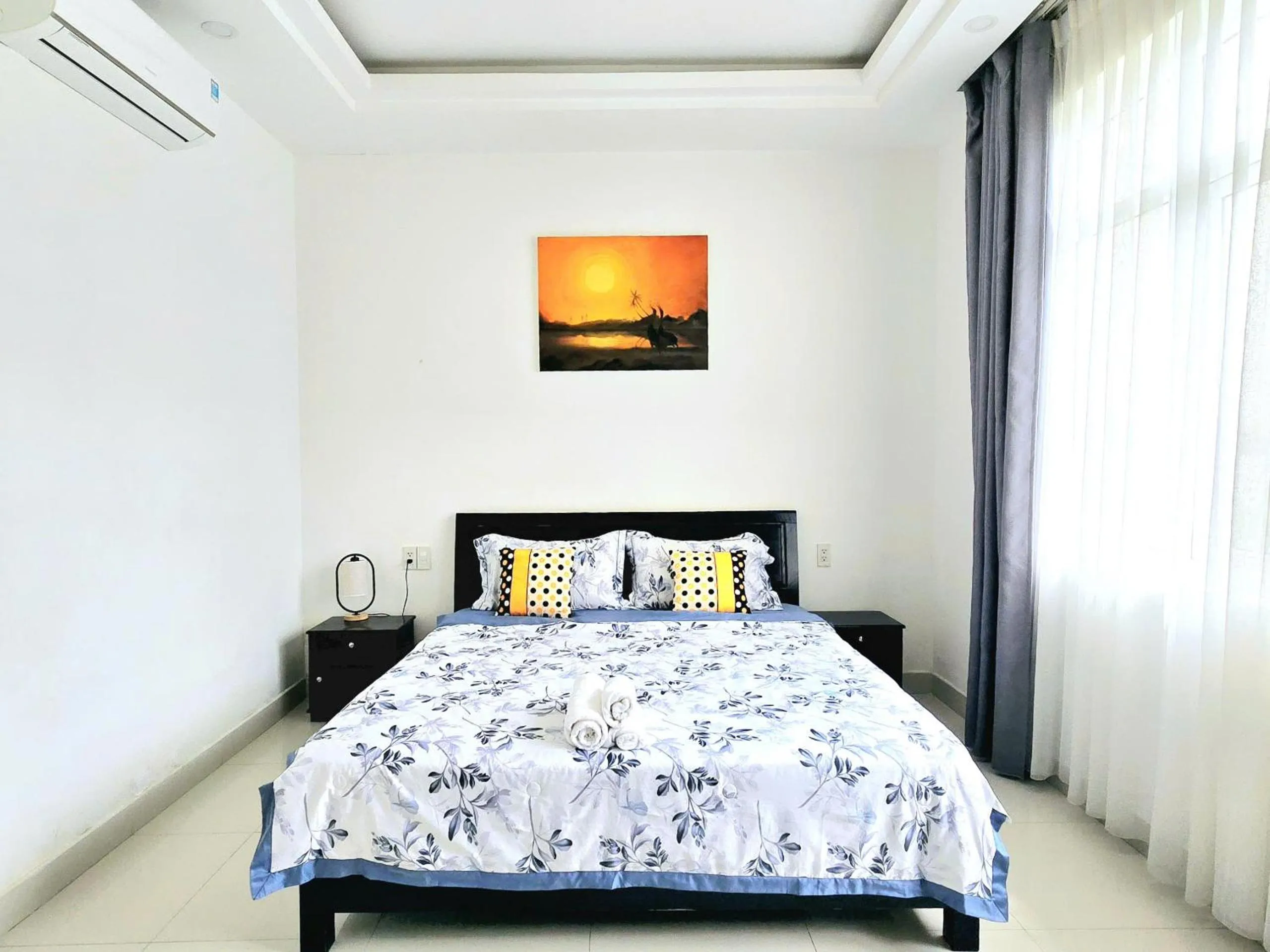Bedroom, Bed in Flamingo Villa Homestay - Big Rooms with Balcony - Close to Hoi An Old Town 200m & Temple Bridge - Large Outside Pool for Sun Bathing