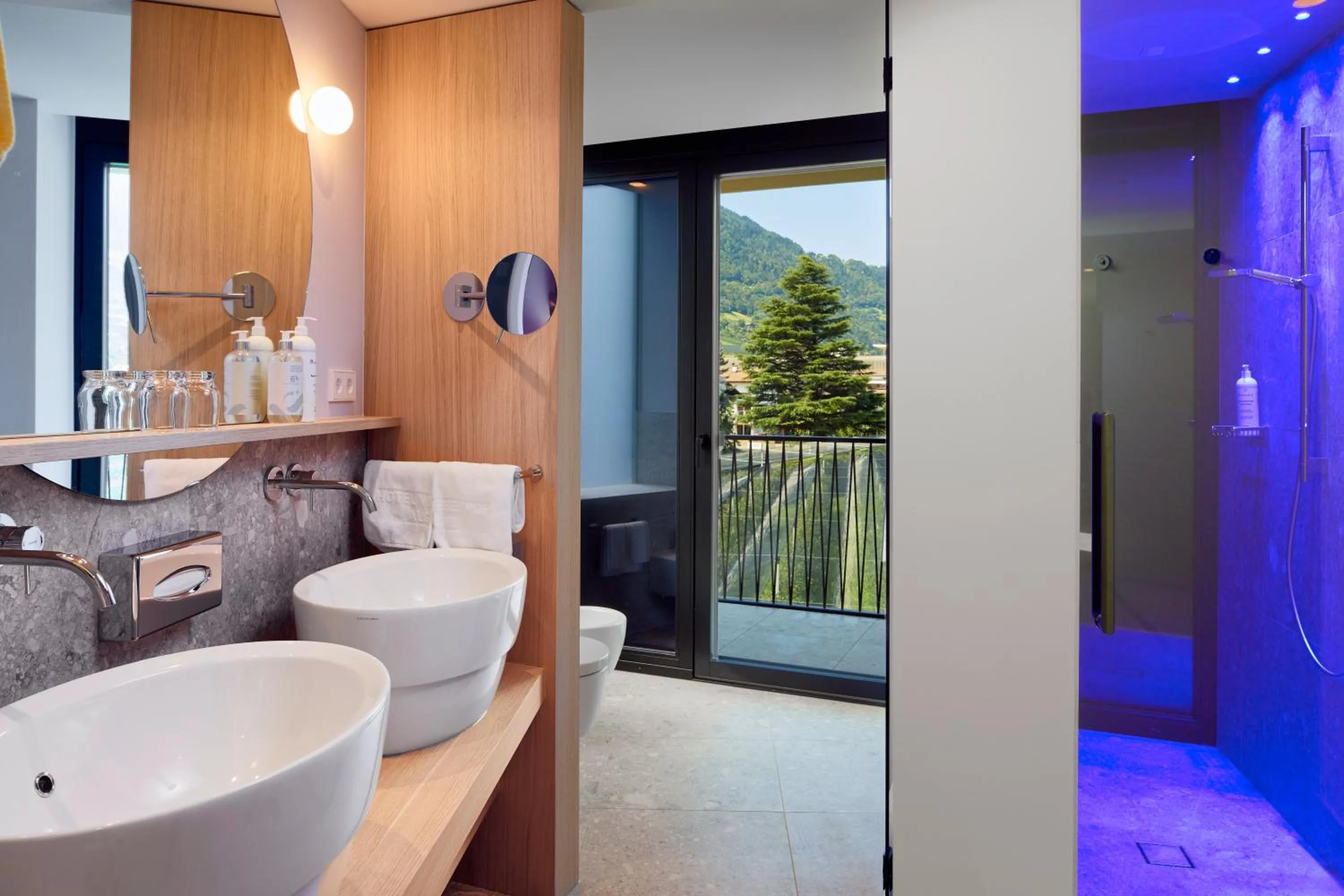 Shower in Hotel Wiesenhof