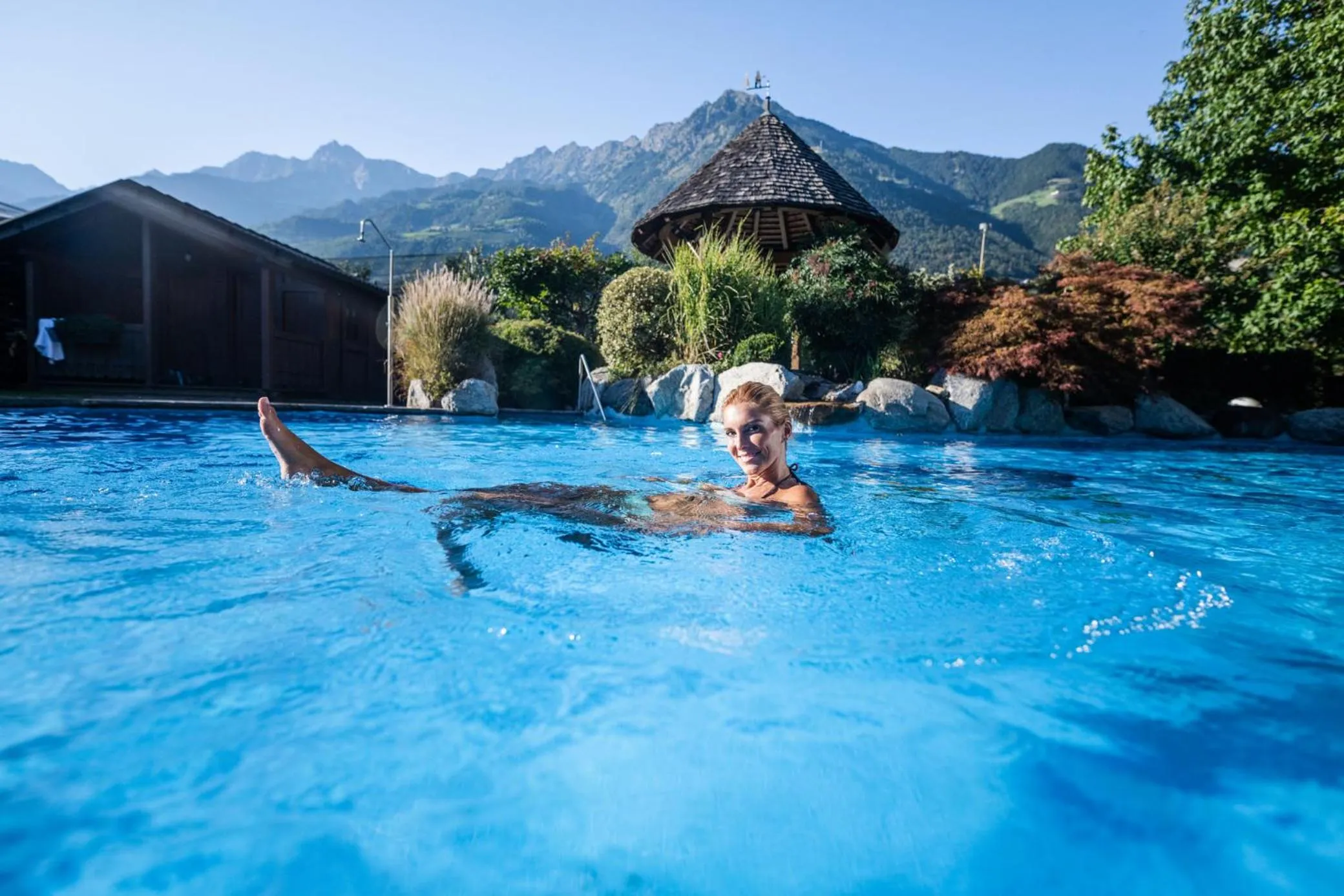 Swimming pool in Hotel Wiesenhof