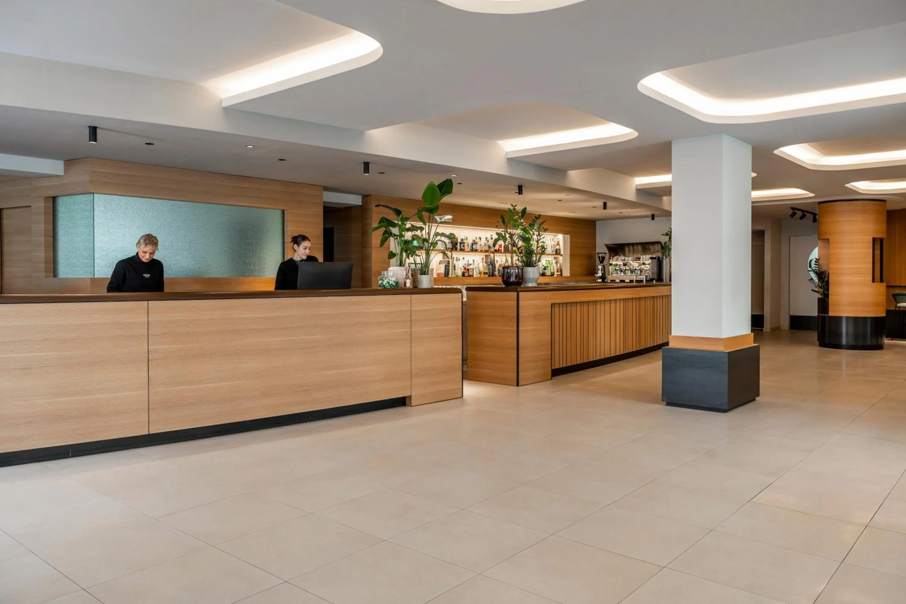 Lobby or reception in Aqua Hotel
