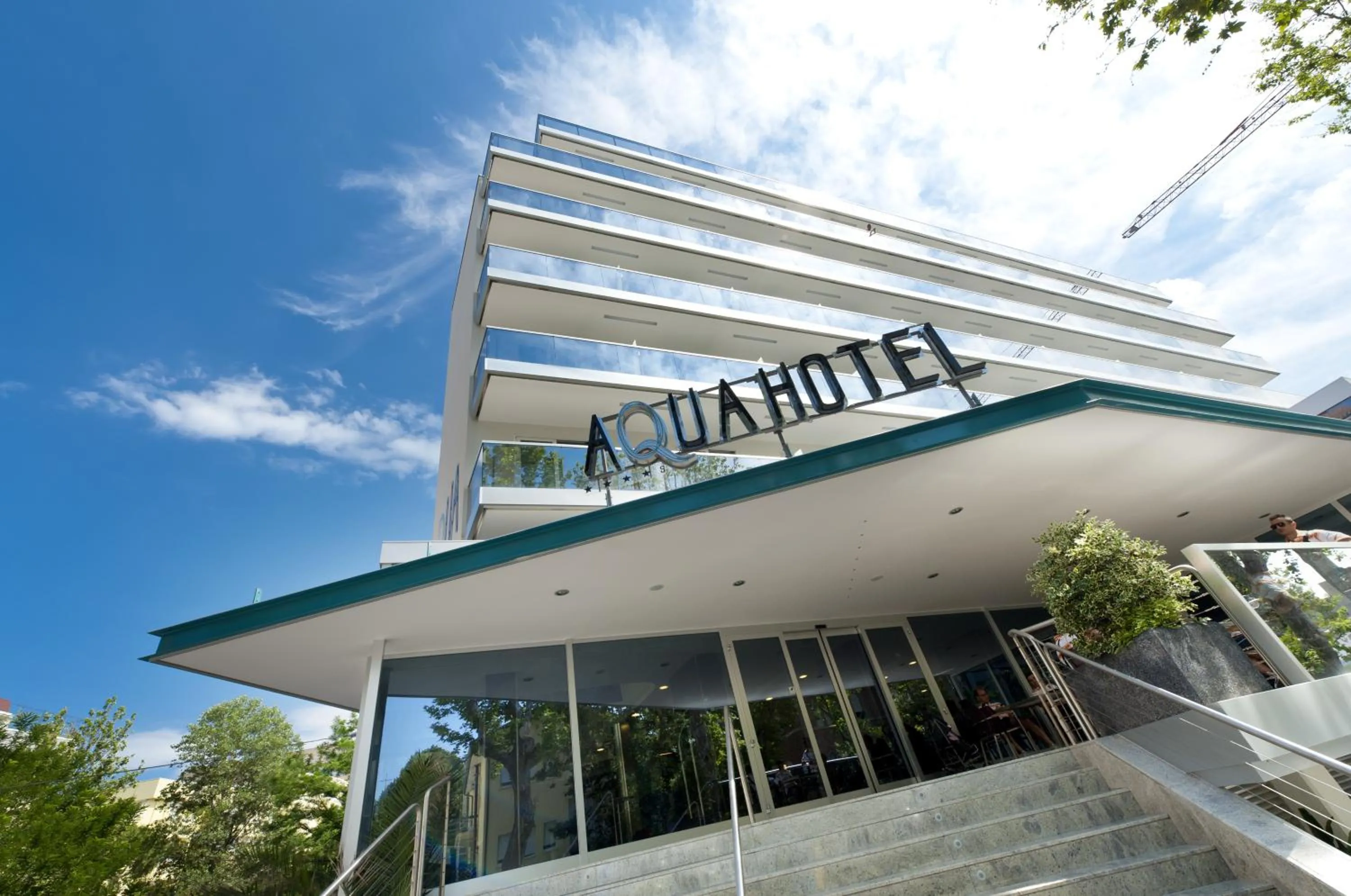 Facade/entrance in Aqua Hotel