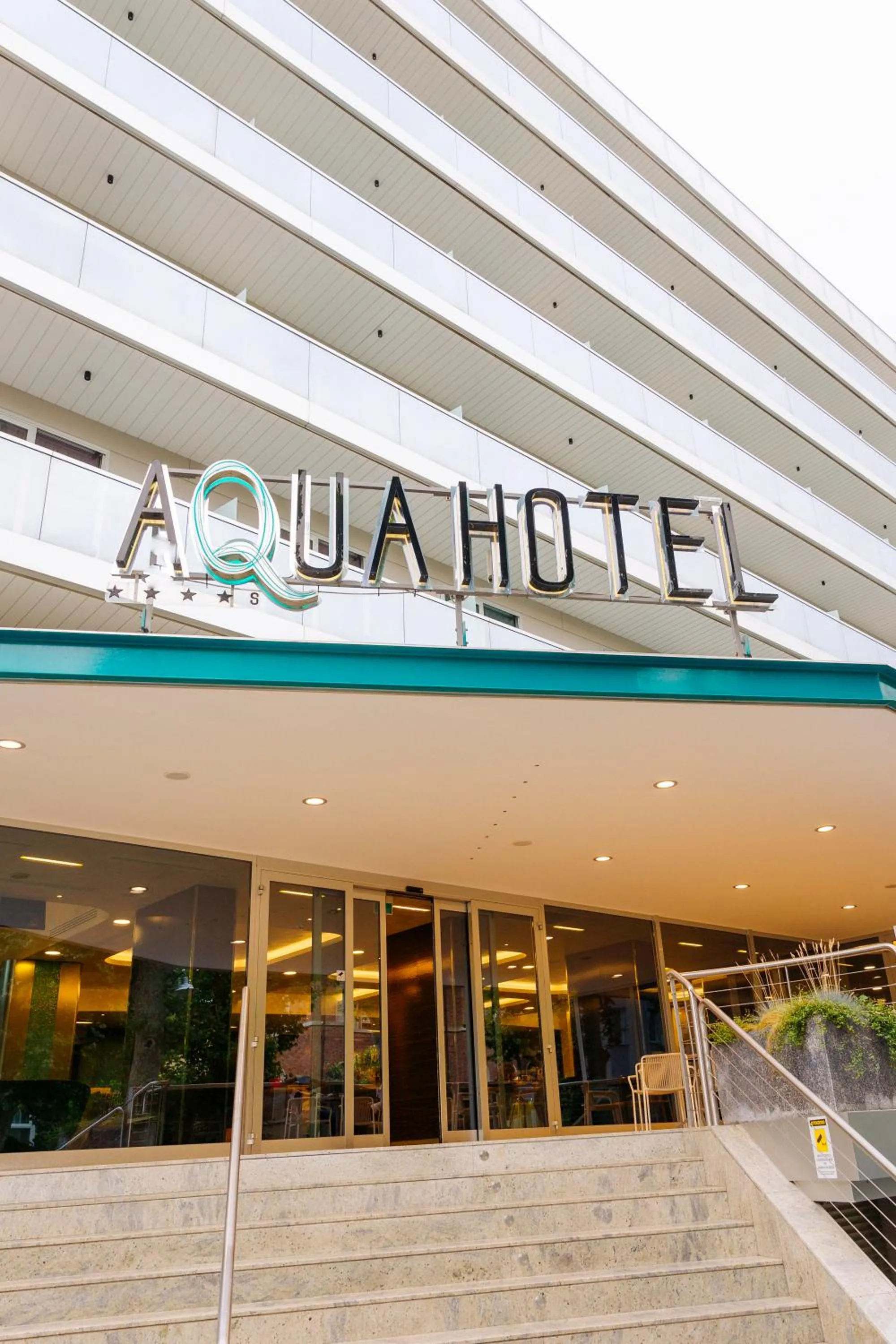 Facade/entrance in Aqua Hotel