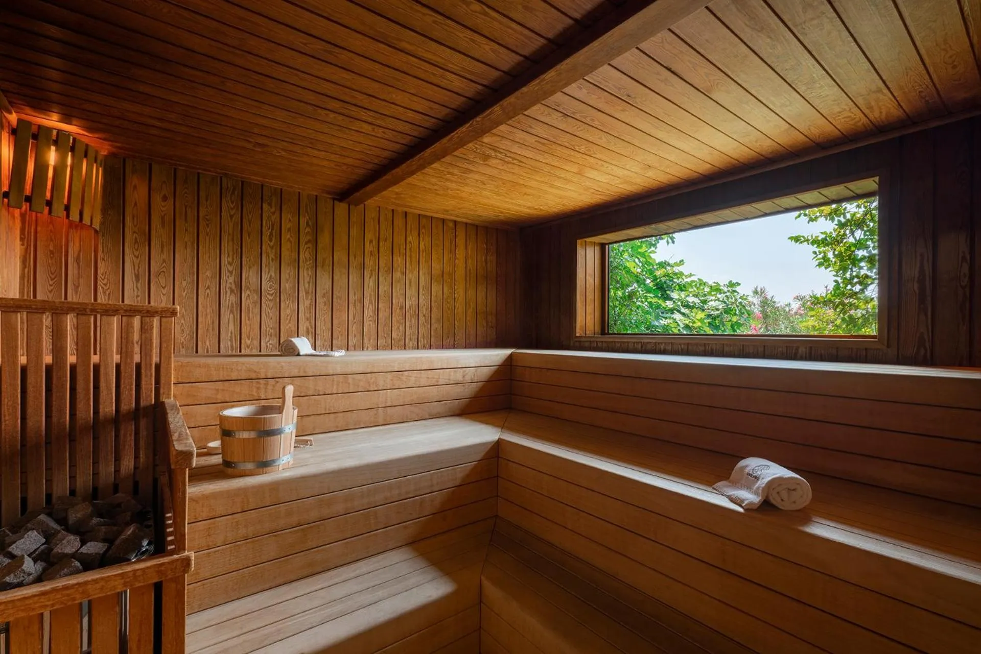 Sauna in Il Boscareto Resort & Spa