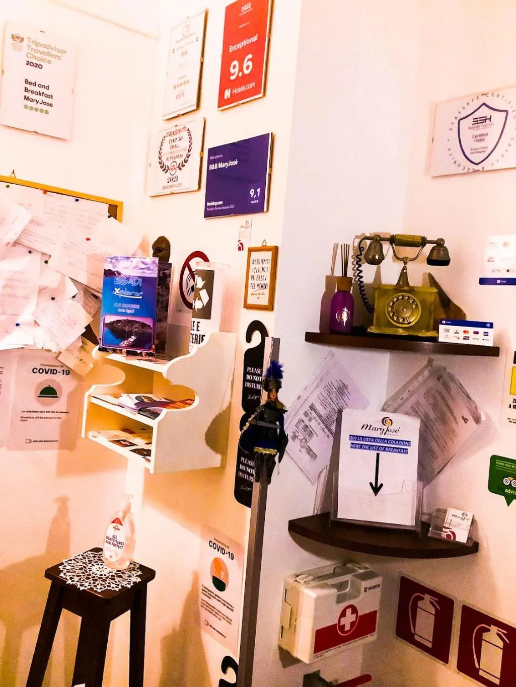 Lobby or reception in B&B MaryJosè