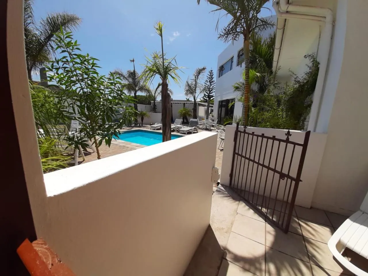 Pool view in Au Plais De Langebaan at Palm Tree Villa