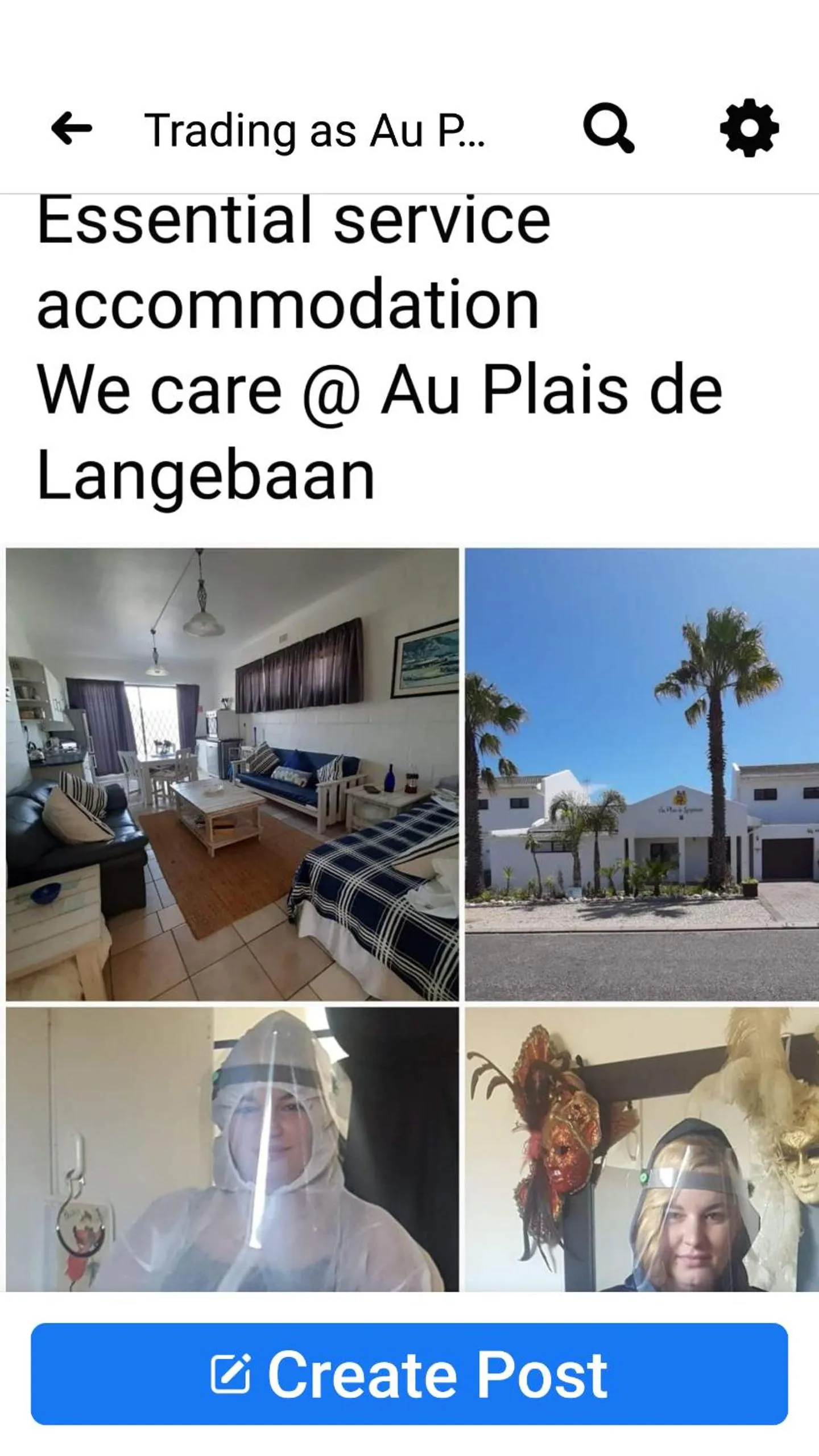 Text overlay in Au Plais De Langebaan at Palm Tree Villa