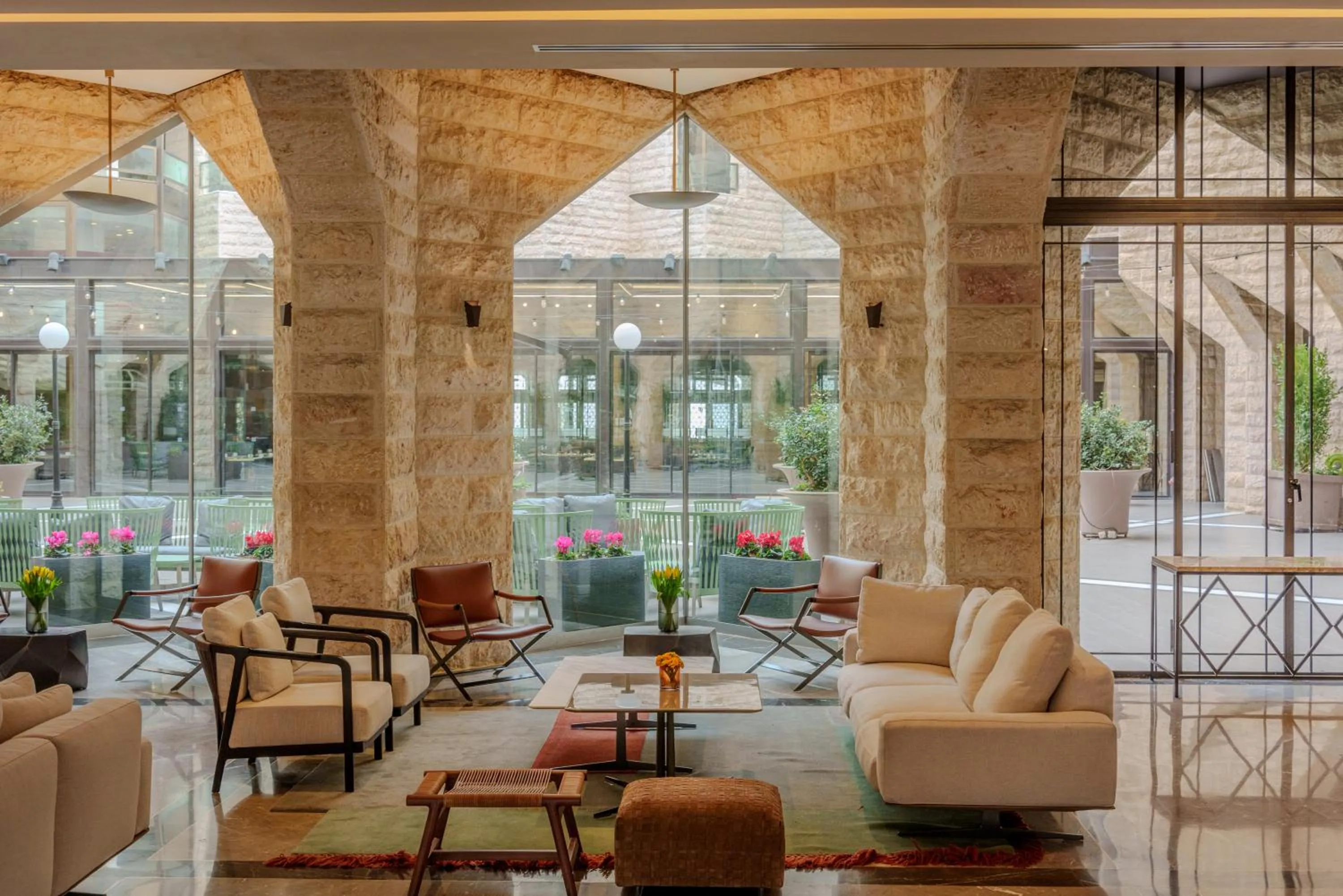 Lobby or reception in The Inbal Jerusalem