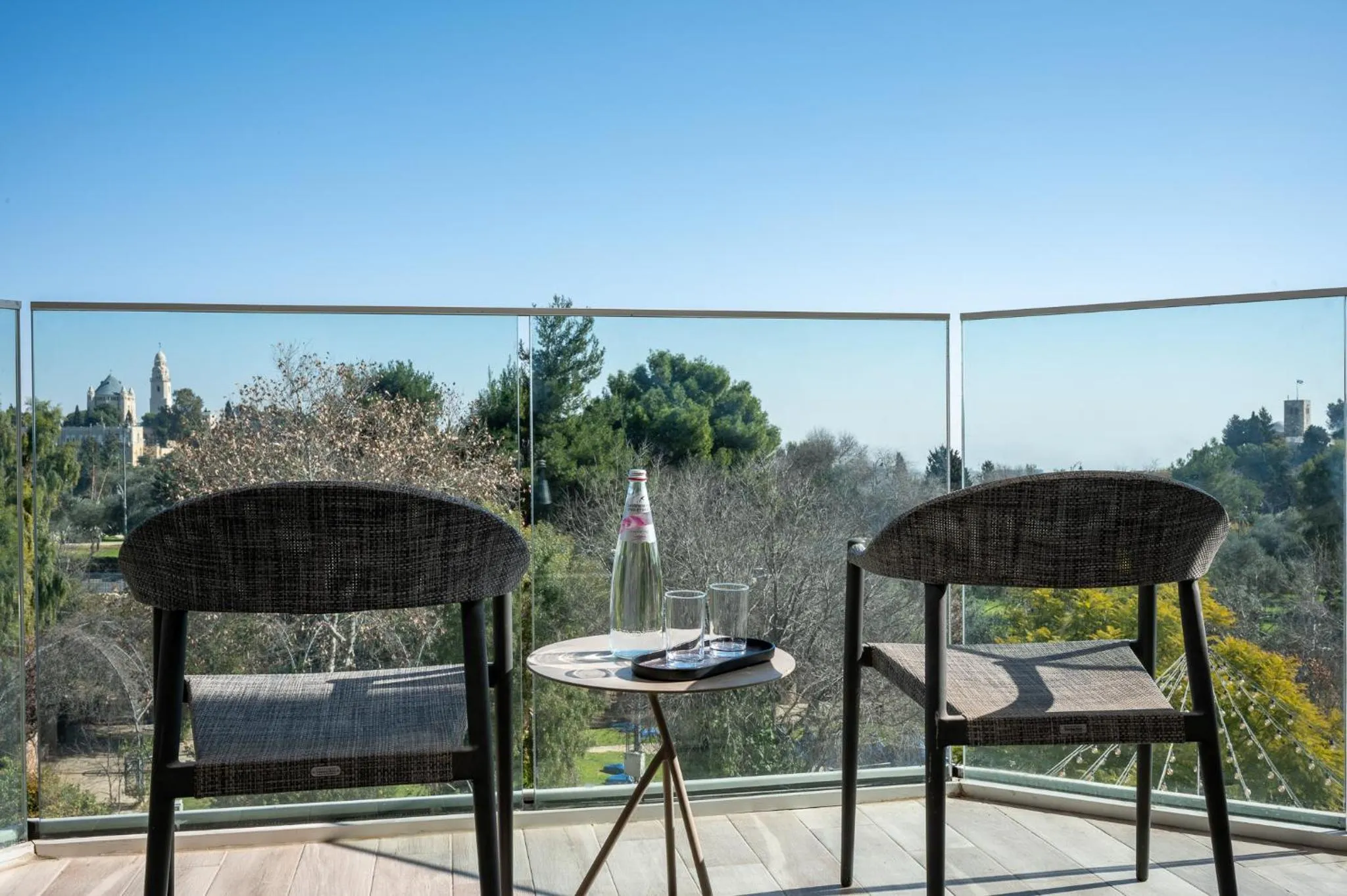 Garden view in The Inbal Jerusalem