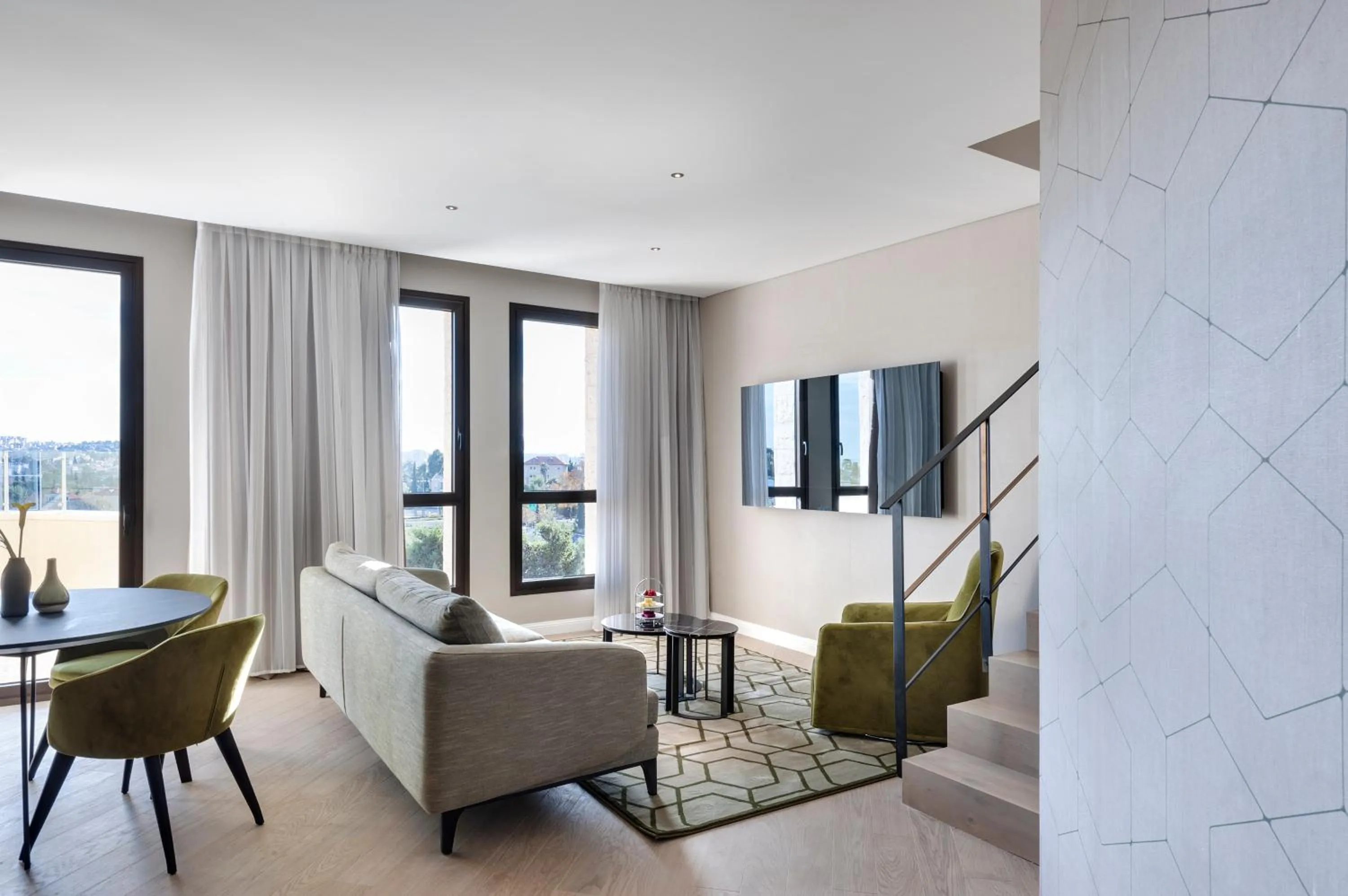 Living room in The Inbal Jerusalem