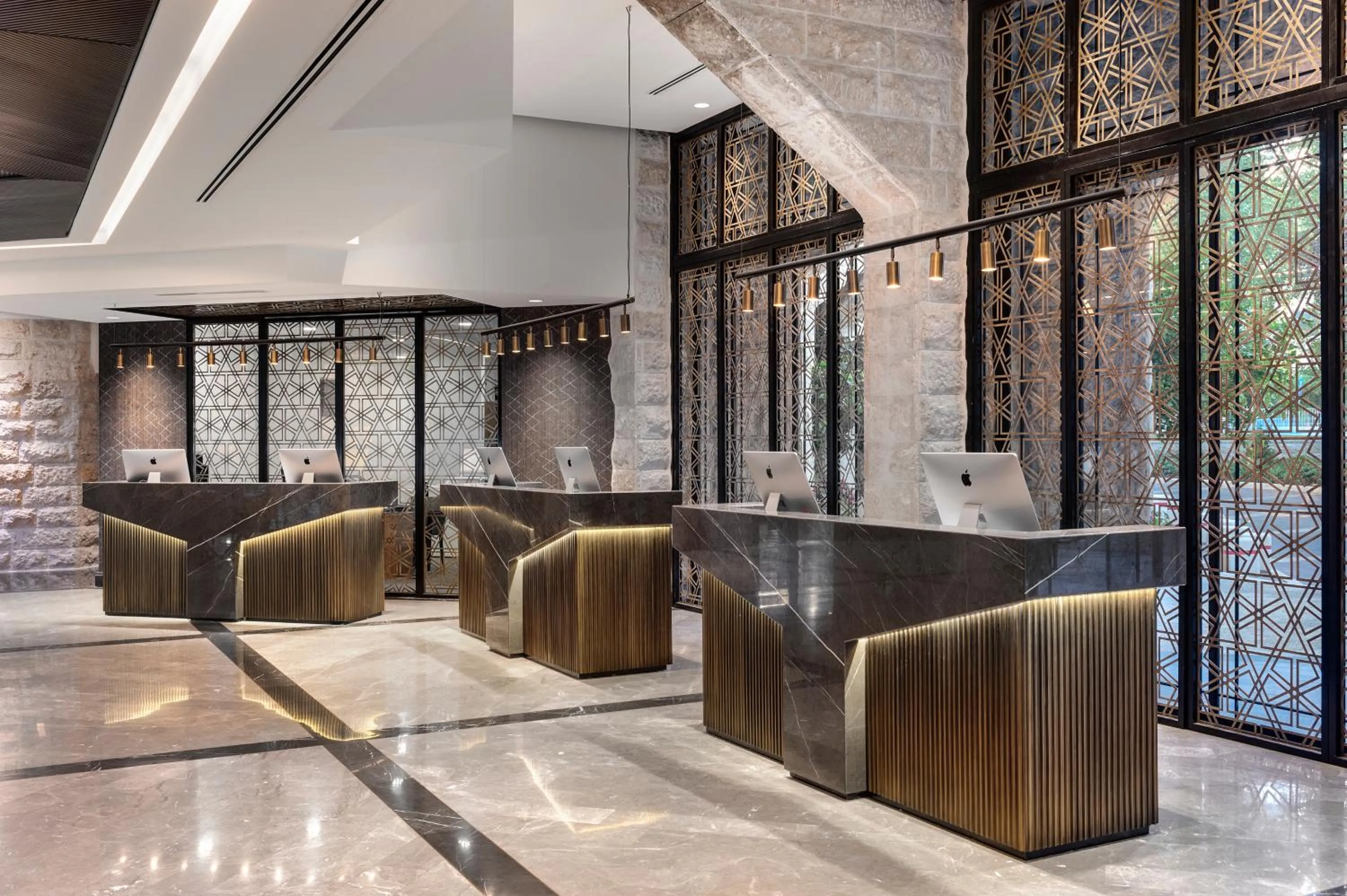 Lobby or reception in The Inbal Jerusalem