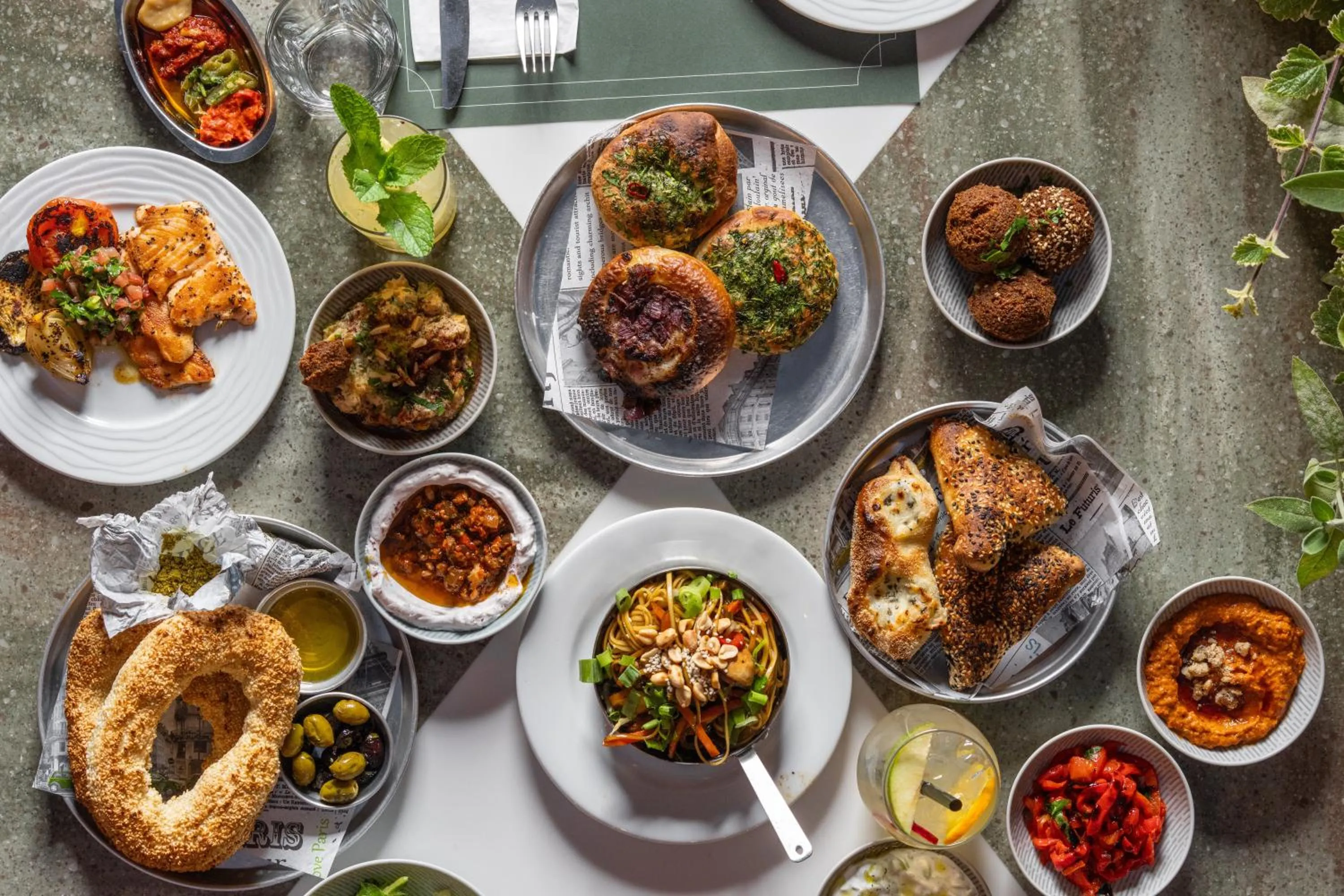 Food in The Inbal Jerusalem