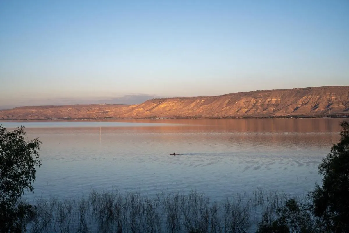 Natural landscape in Jacob Ohalo Kinneret