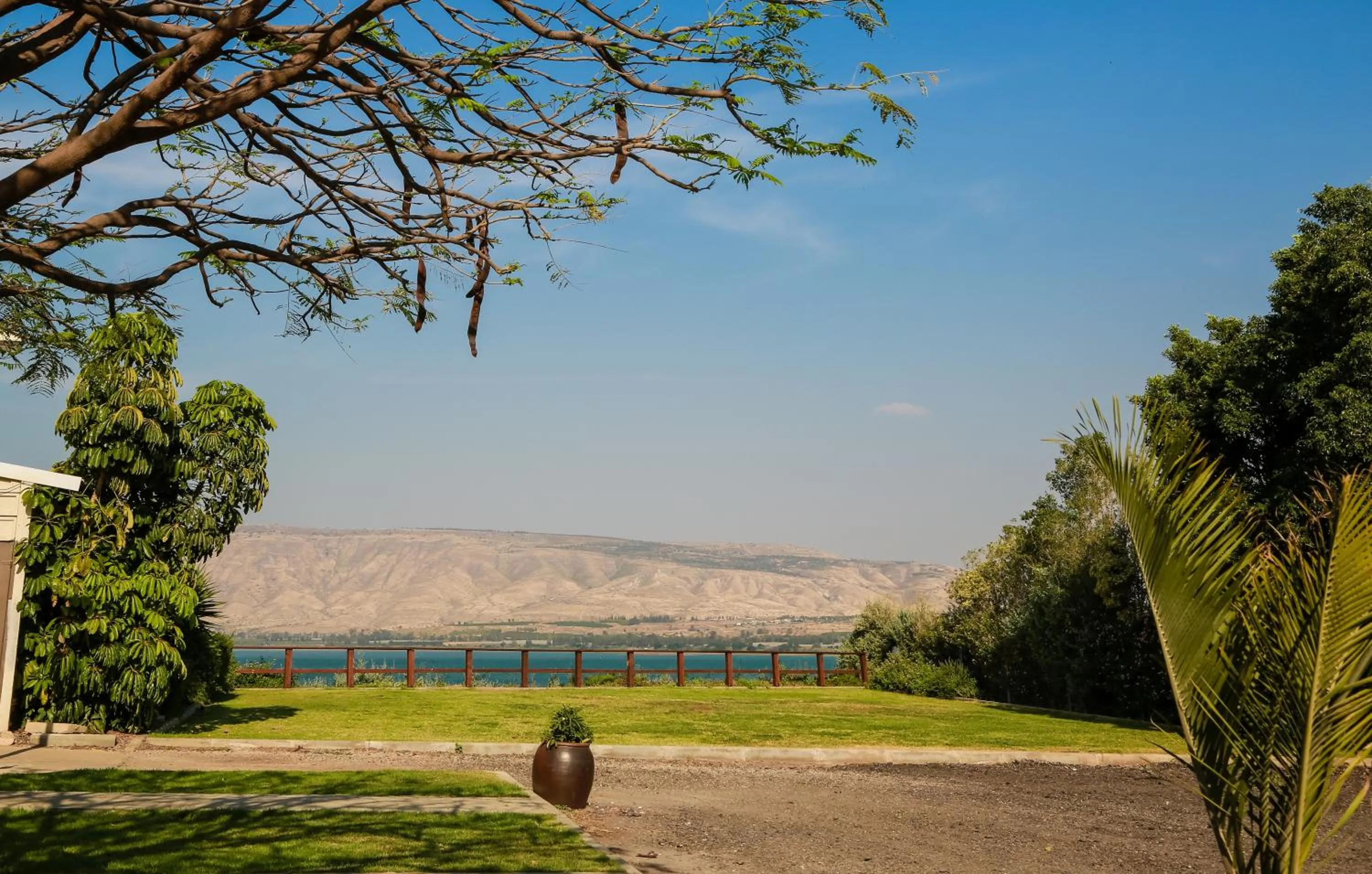 Lake view in Jacob Ohalo Kinneret