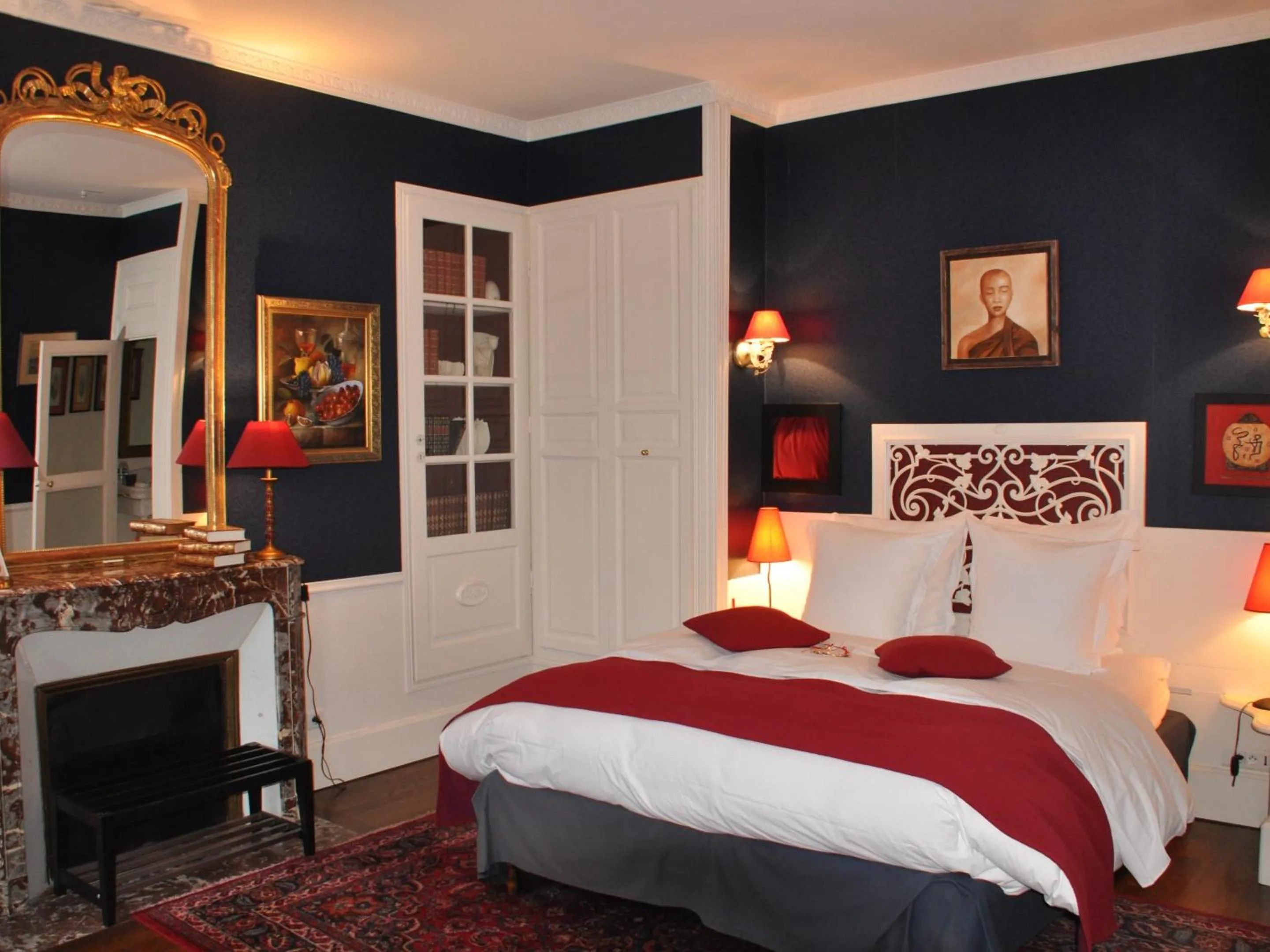 Bedroom, Bed in Le Prieuré Saint Agnan