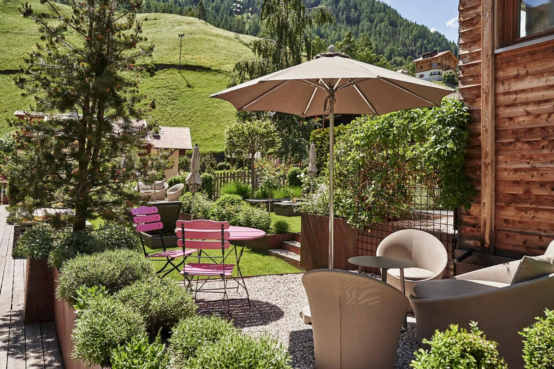 Garden in Goldene Rose Karthaus a member of Small Luxury Hotels of the World
