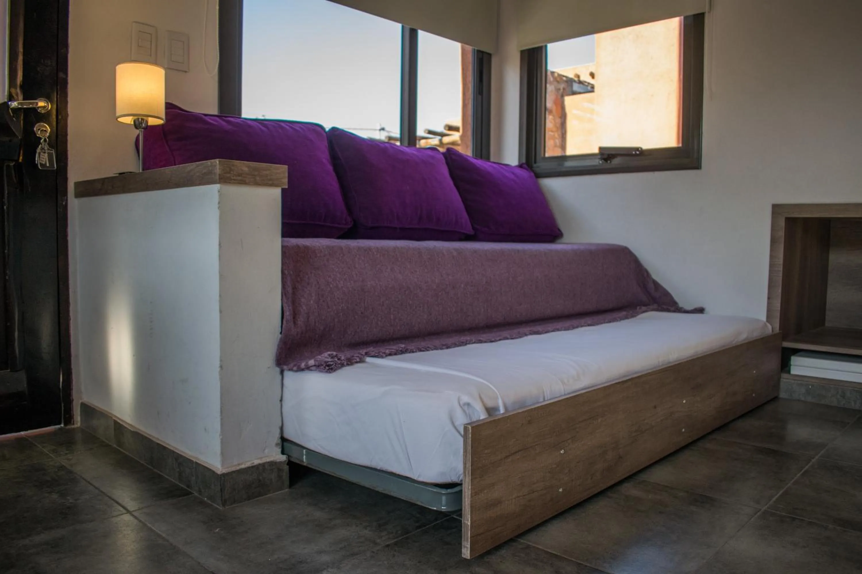 Bed in La Guadalupe Cabañas