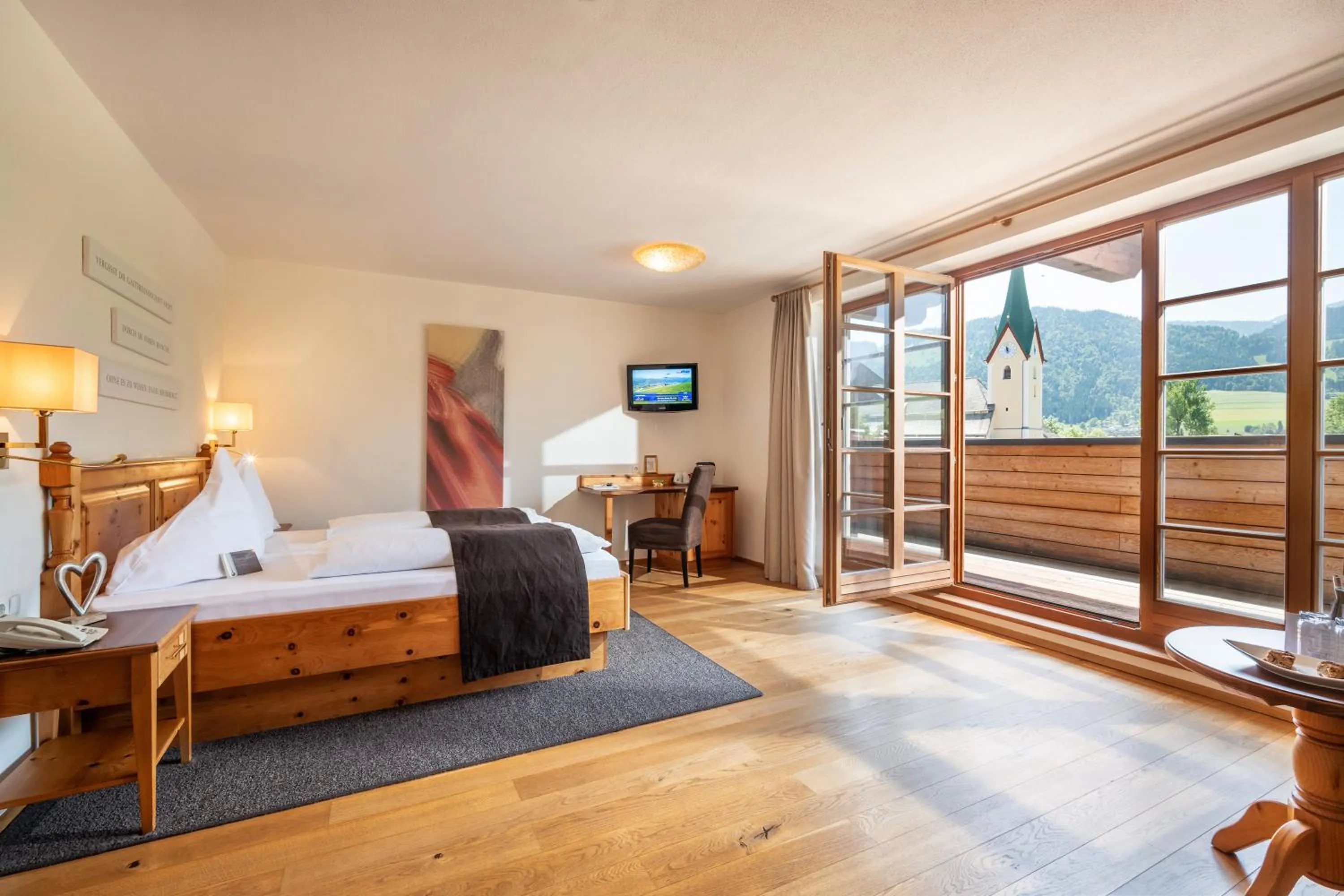 Photo of the whole room, Bed in Hotel Walchseer Hof