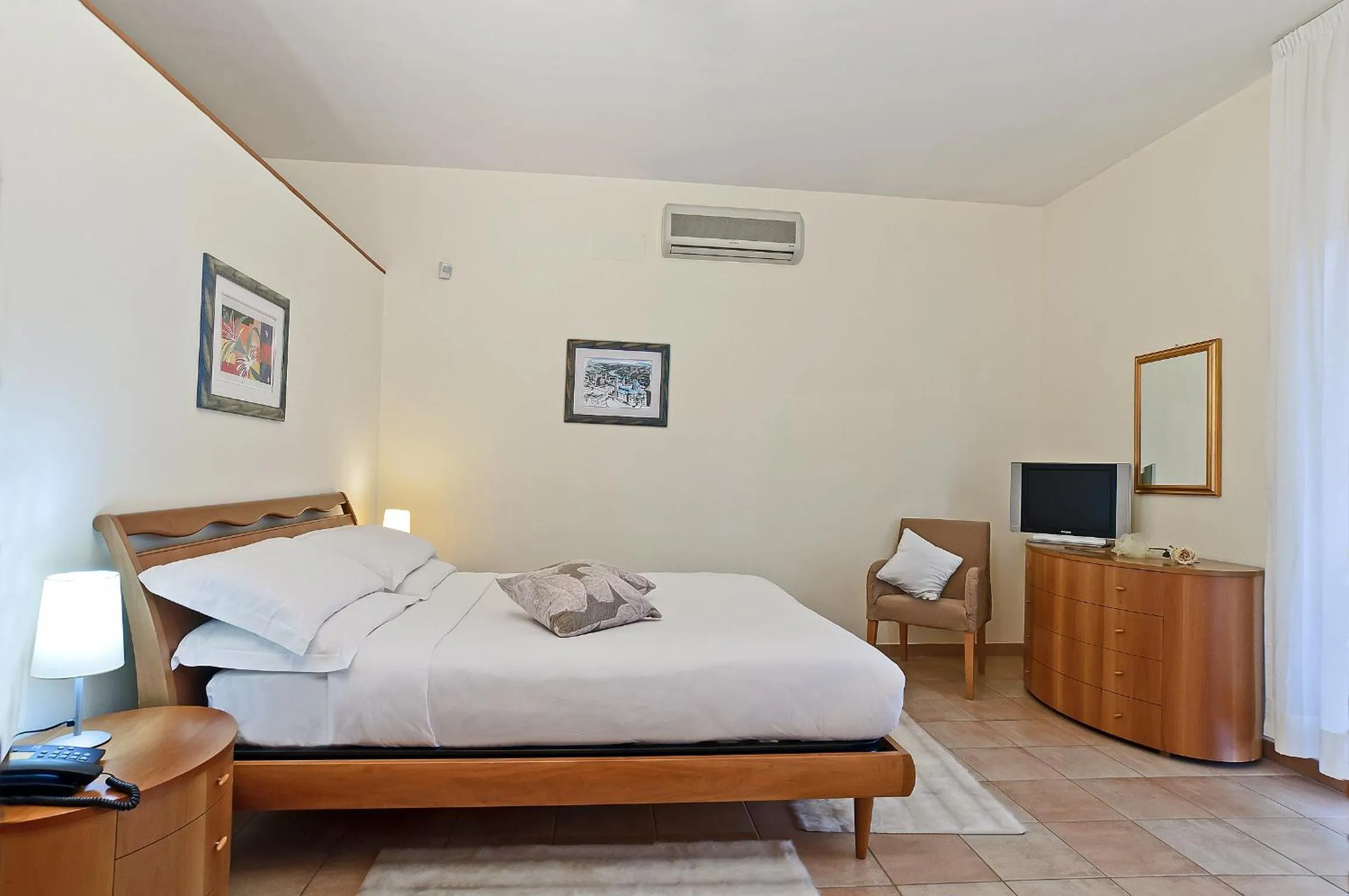 Bedroom, Bed in Residence I Triangoli