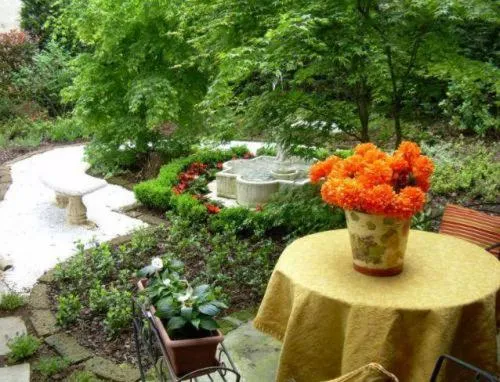 Garden view in Una Franca Camere Di Charme