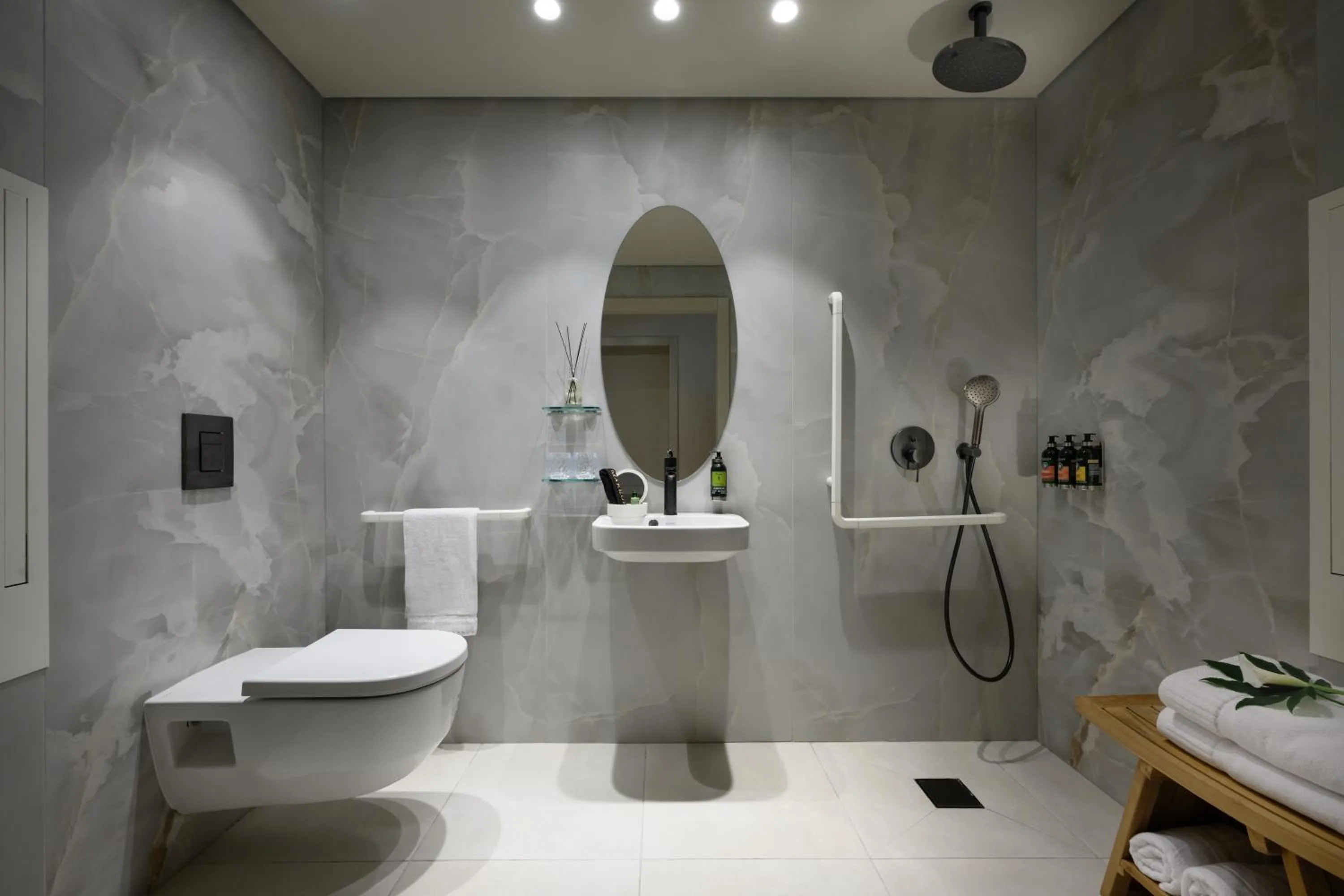 Shower in Jewel TLV Hotel